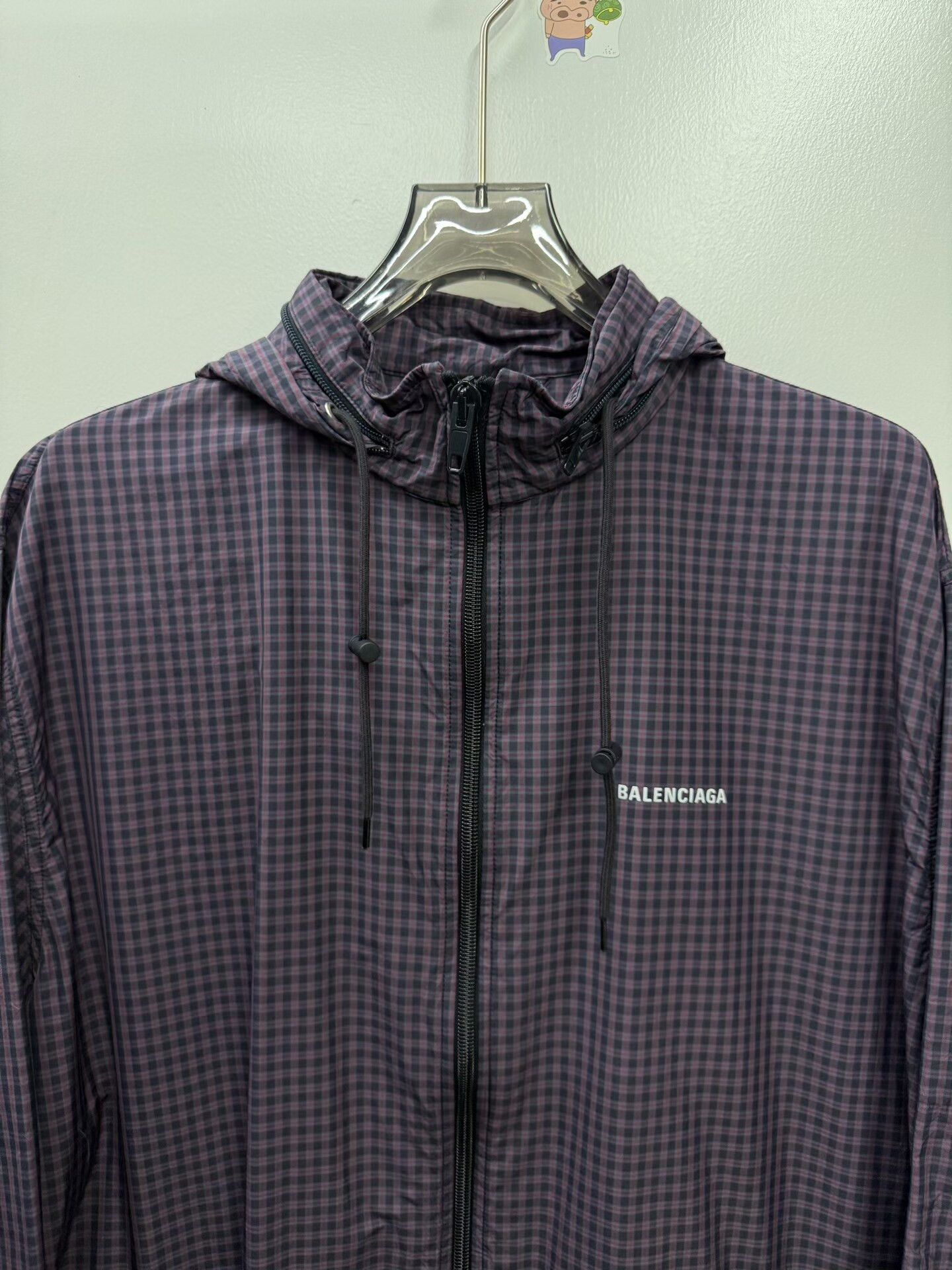Balenciaga Balenciaga Plaid Purple Trench Coat Size US S / EU 44-46 / 1 - 2 Thumbnail