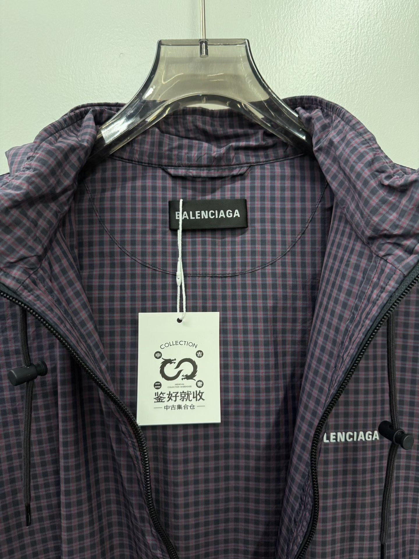 Balenciaga Balenciaga Plaid Purple Trench Coat Size US S / EU 44-46 / 1 - 3 Thumbnail