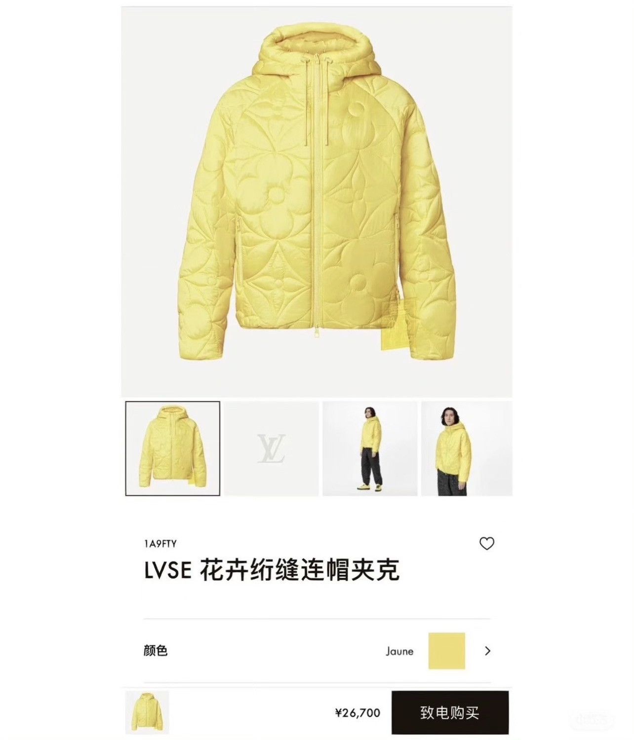 Louis Vuitton Louis Vuitton Embossed All-over Print Tag Down Jacket Size US S / EU 44-46 / 1 - 9 Thumbnail