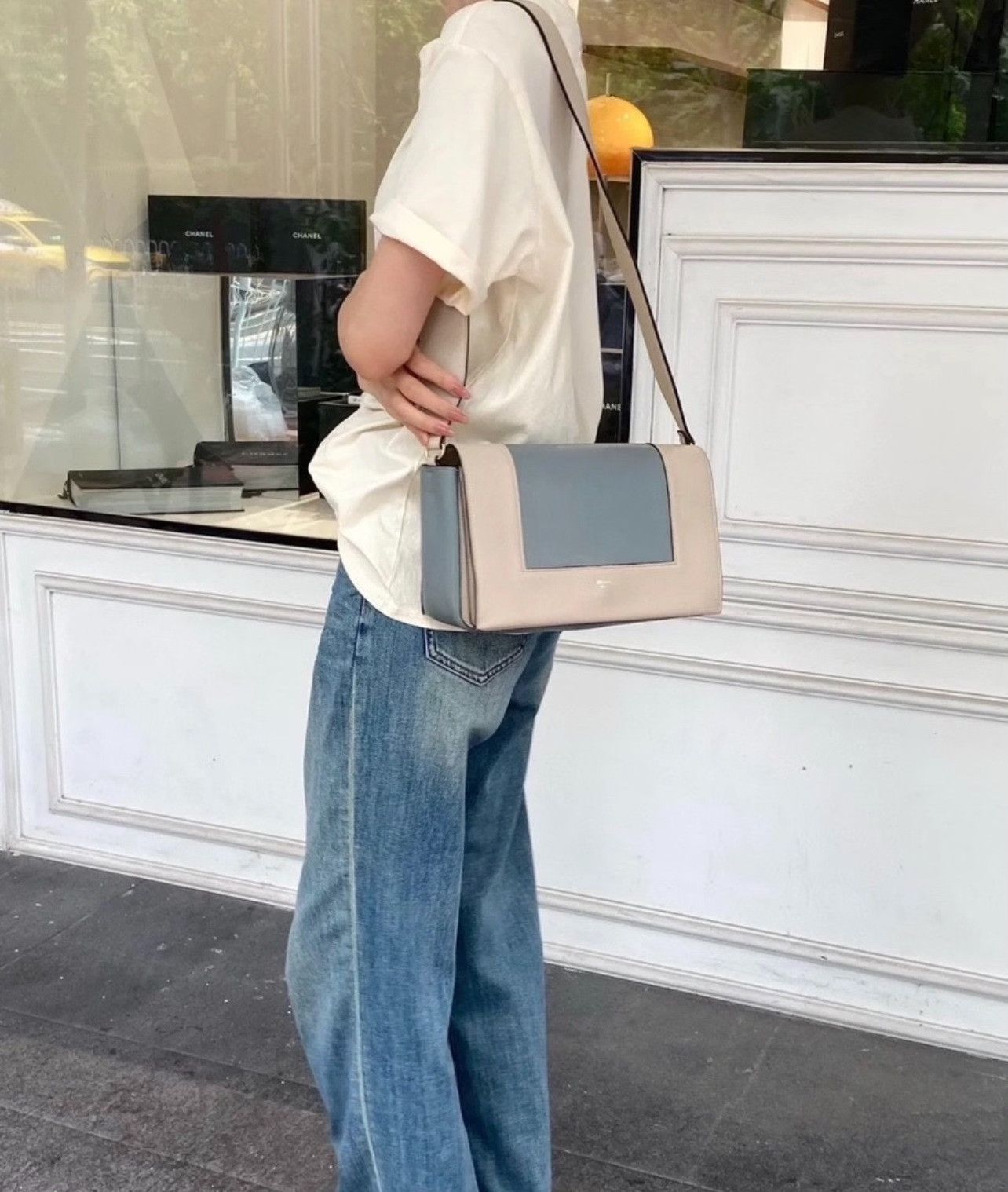 Celine Celine Frame Blue Shoulder Bag Size ONE SIZE - 9 Thumbnail