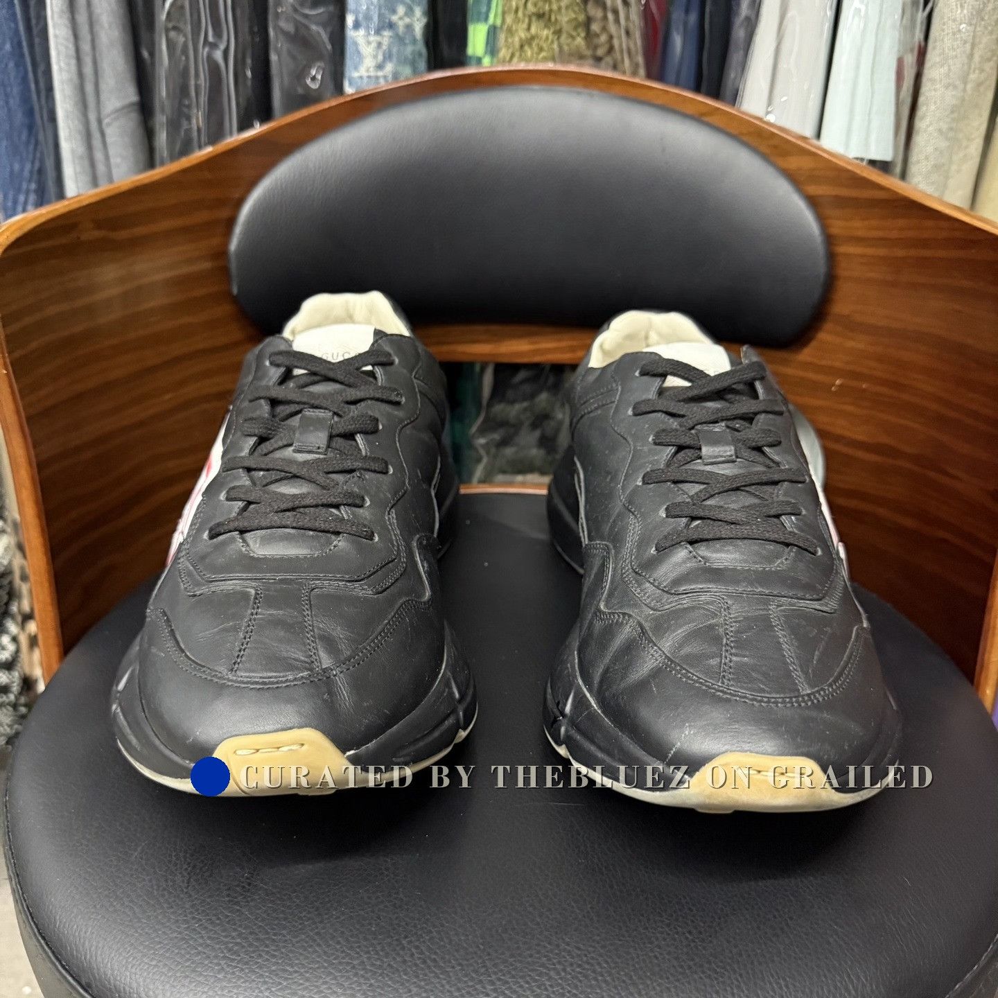 Gucci Gucci Black Red Dad Shoes Size US 11 / EU 44 - 2 Thumbnail