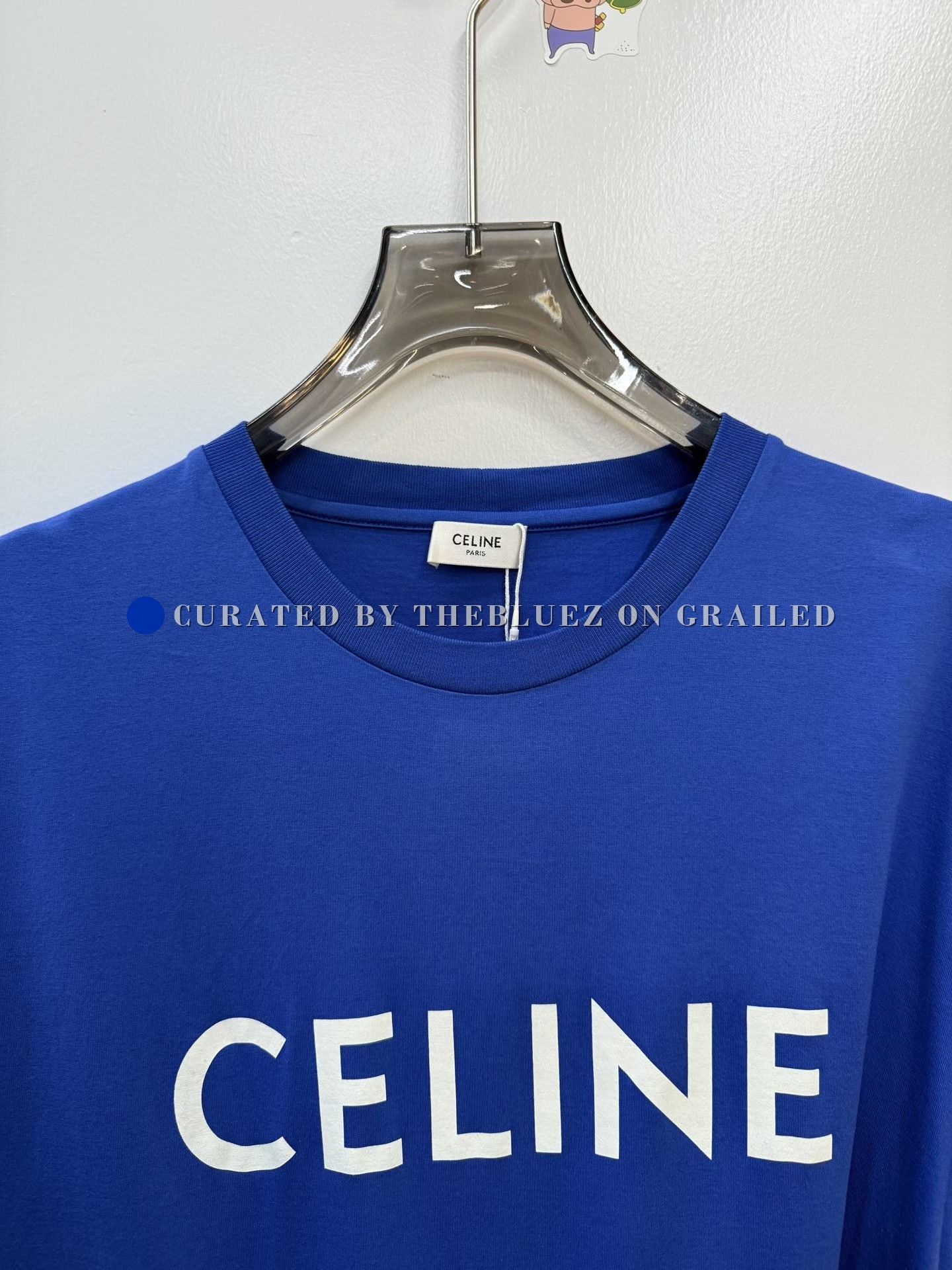 Celine Celine Classic Slogan Blue Short-Sleeve T-Shirt Size US L / EU 52-54 / 3 - 2 Thumbnail