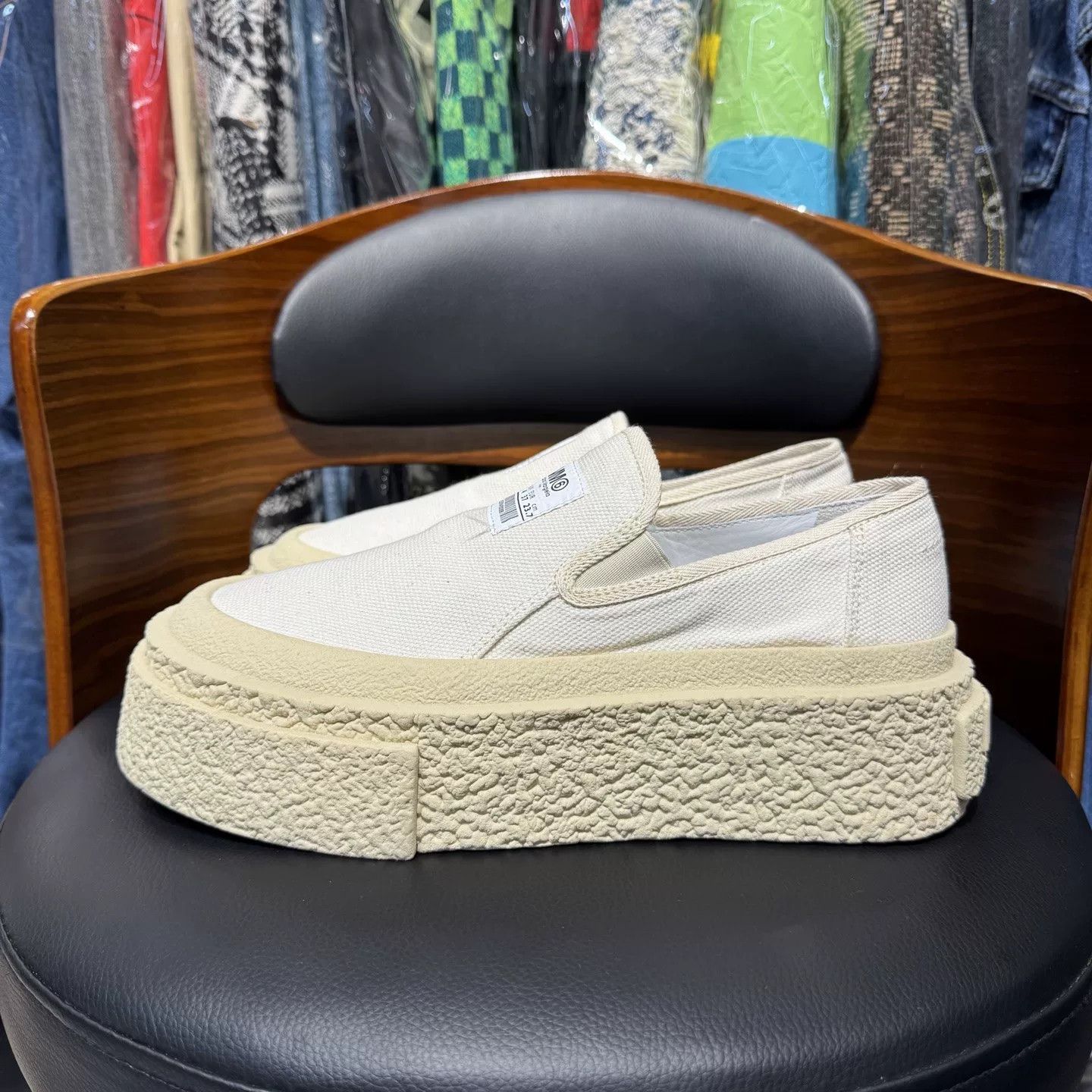 MM6 MM6 Maison Margiela Canvas Platform Shoes Size US 6 / IT 36 - 6 Thumbnail