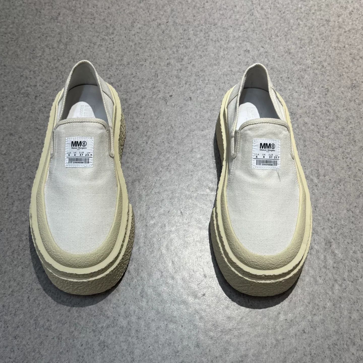 MM6 MM6 Maison Margiela Canvas Platform Shoes Size US 6 / IT 36 - 5 Thumbnail
