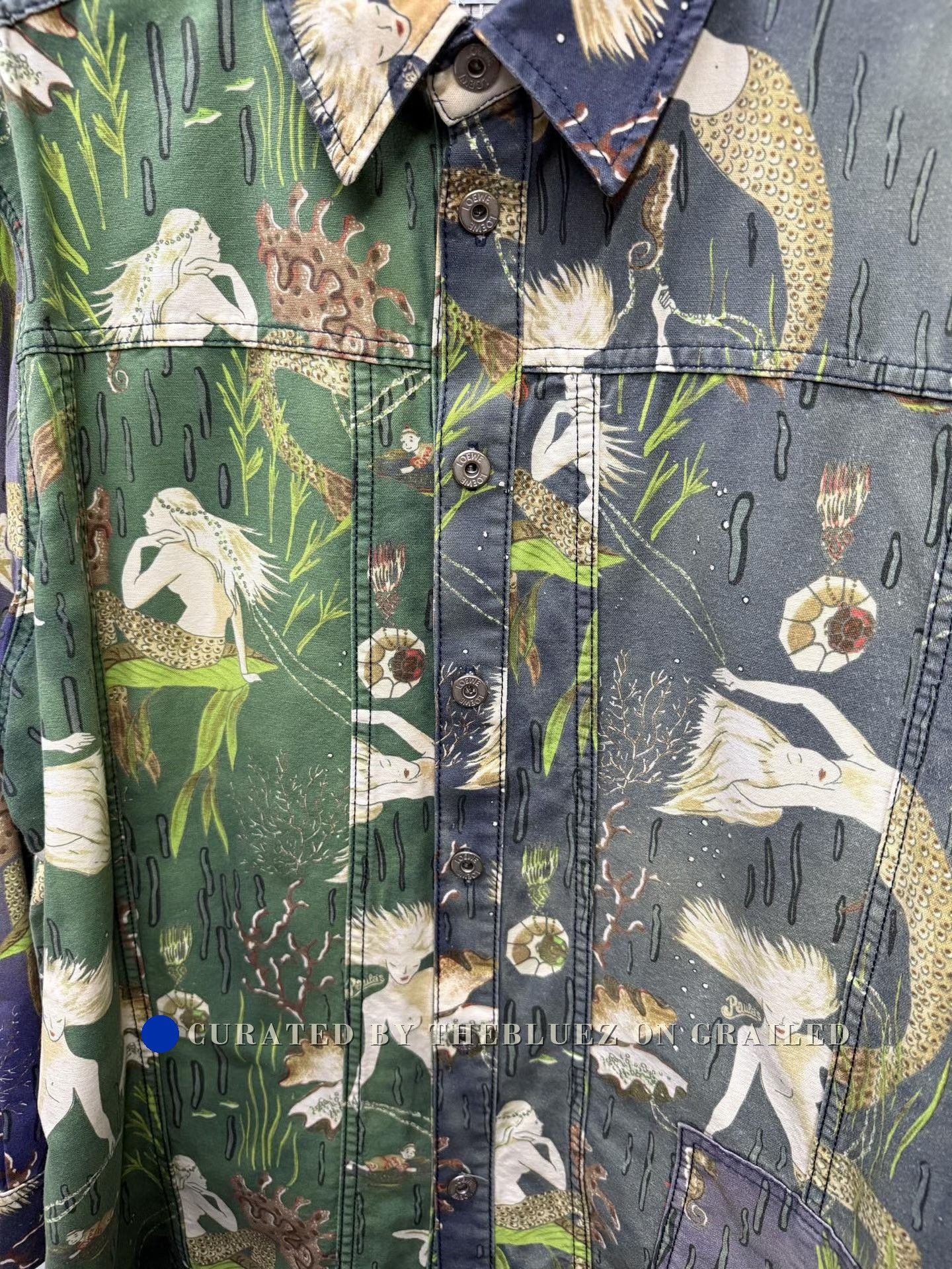 Loewe Loewe Mermaid Washed Denim Jacket Size US L / EU 52-54 / 3 - 3 Thumbnail
