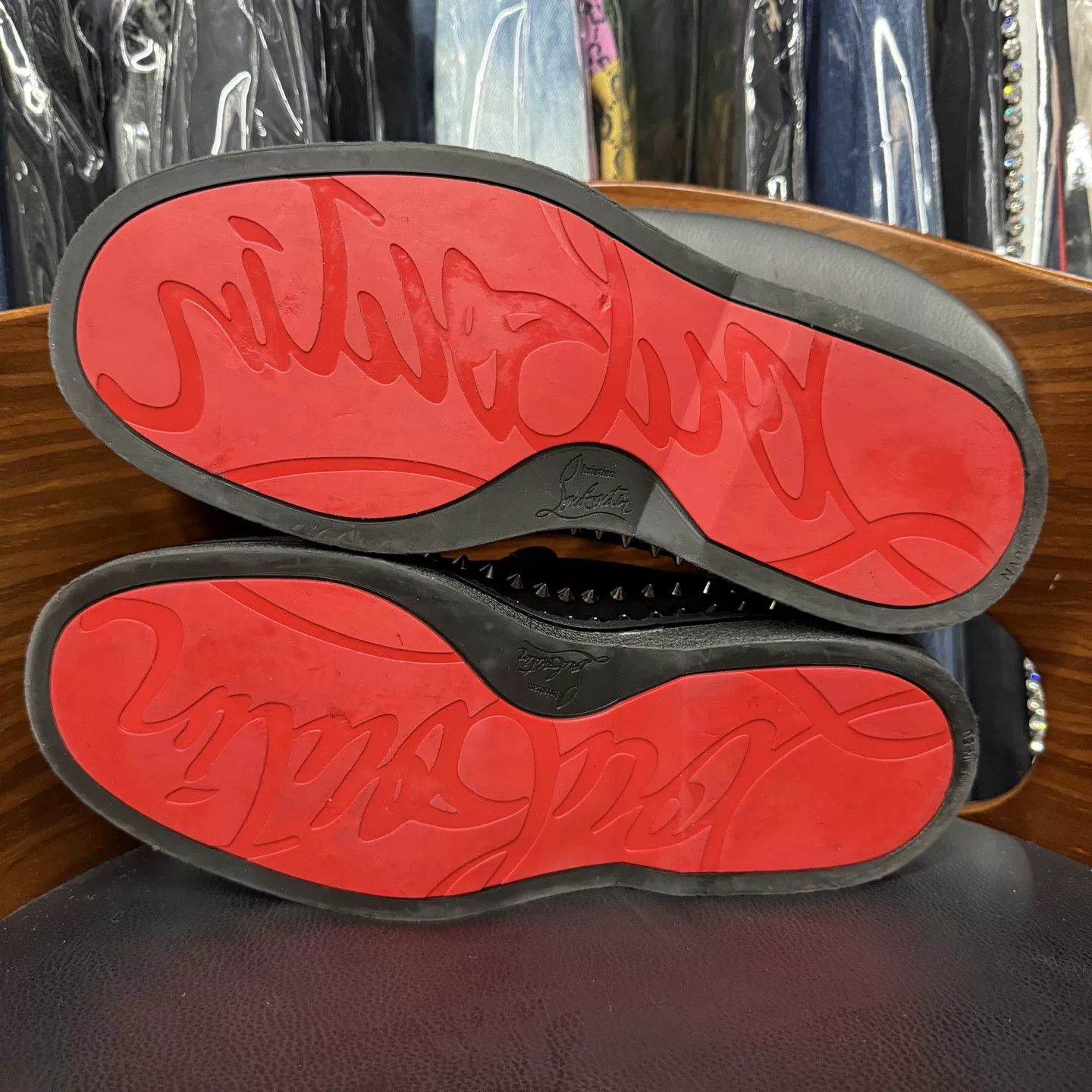 Christian Louboutin Christian Louboutin Black Suede Red Sole Shoes Size US 9 / IT 39 - 9 Thumbnail