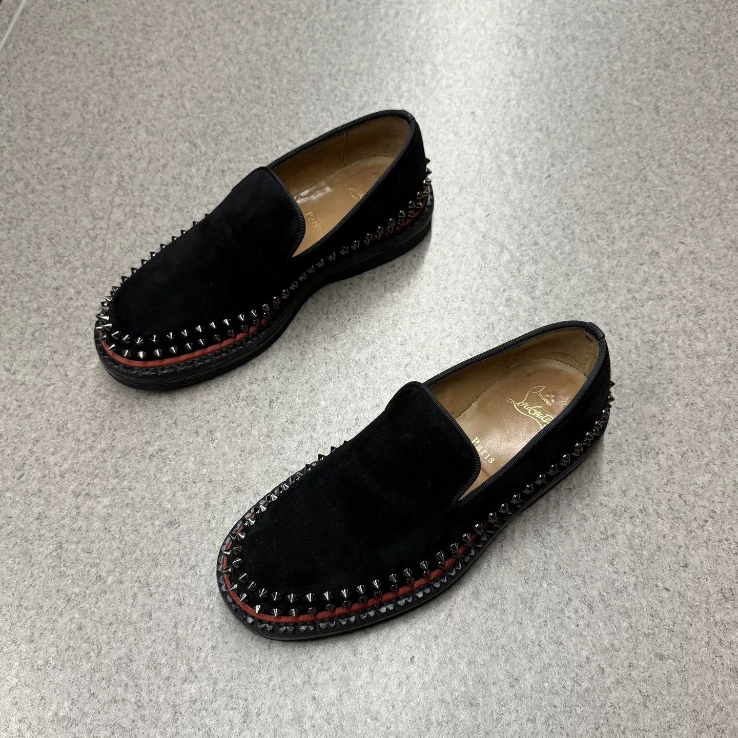 Christian Louboutin Christian Louboutin Black Suede Red Sole Shoes Size US 9 / IT 39 - 5 Thumbnail