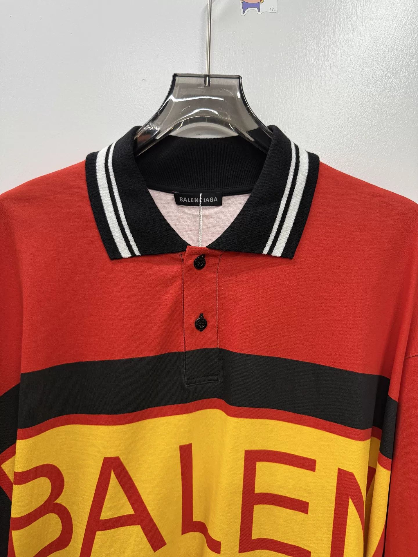 Balenciaga Balenciaga Hockey Long-Sleeve Polo Shirt Size US M / EU 48-50 / 2 - 2 Thumbnail
