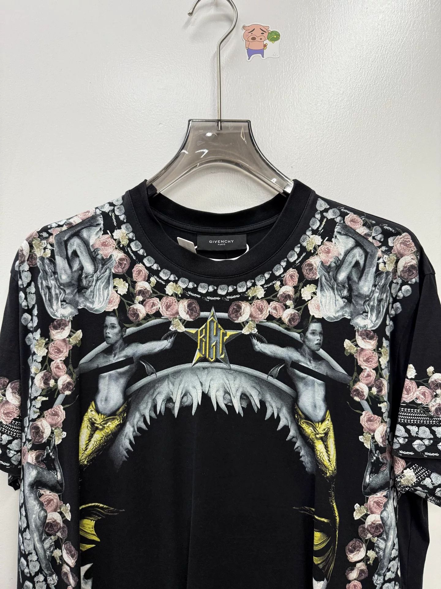 Givenchy Givenchy Floral All-Over Print Black T-shirt Size US XS / EU 42 / 0 - 2 Thumbnail