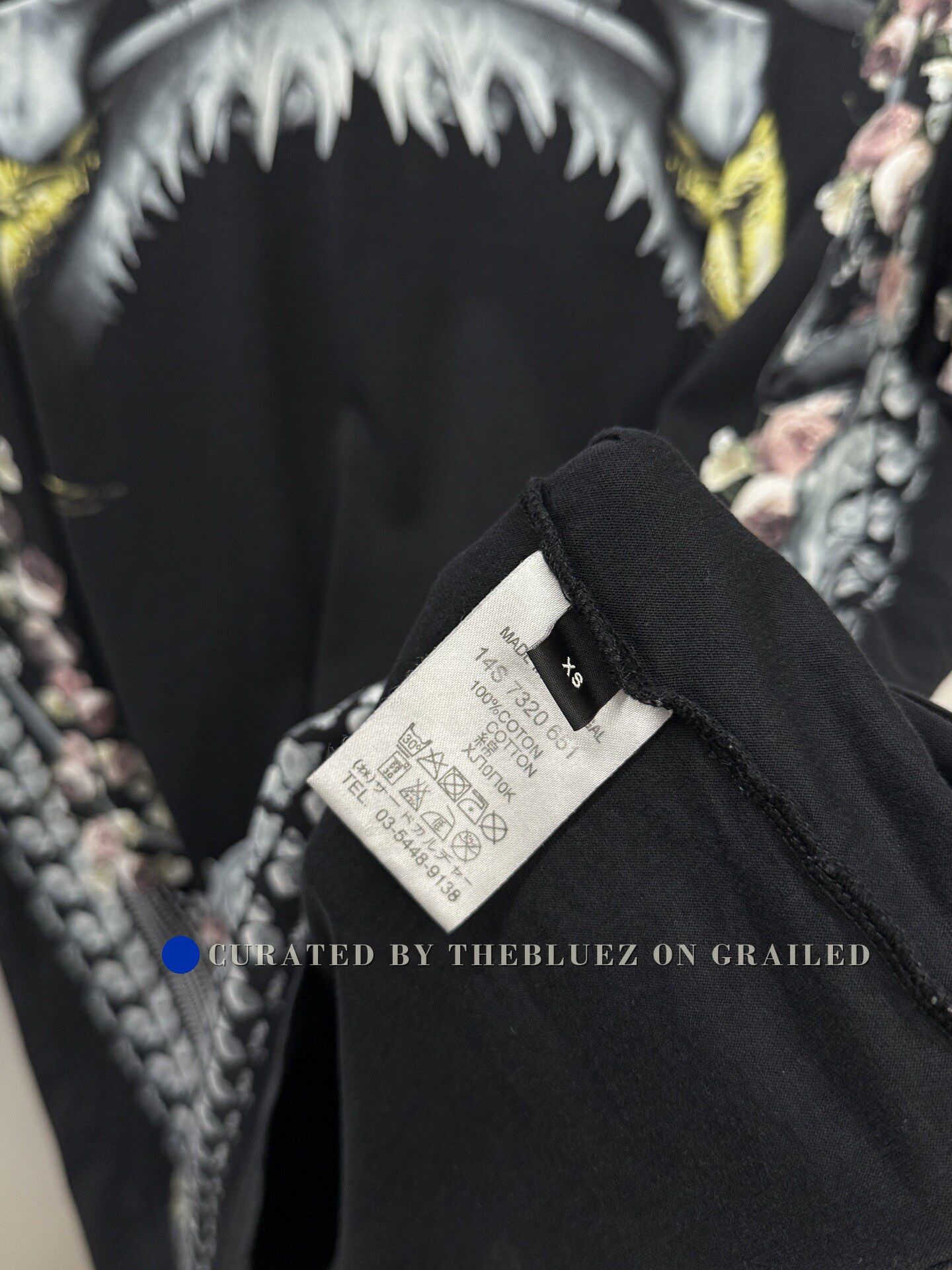 Givenchy Givenchy Floral All-Over Print Black T-shirt Size US XS / EU 42 / 0 - 4 Thumbnail