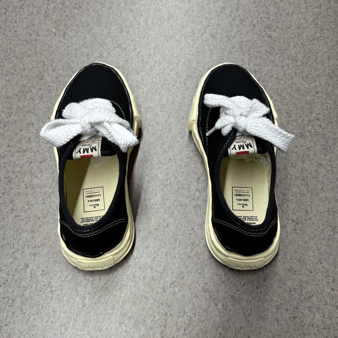 Maison MIHARA YASUHIRO Mihara Yasuhiro MMY Black Distressed Vulcanized Shoes Size US 5 / EU 37 - 8 Thumbnail