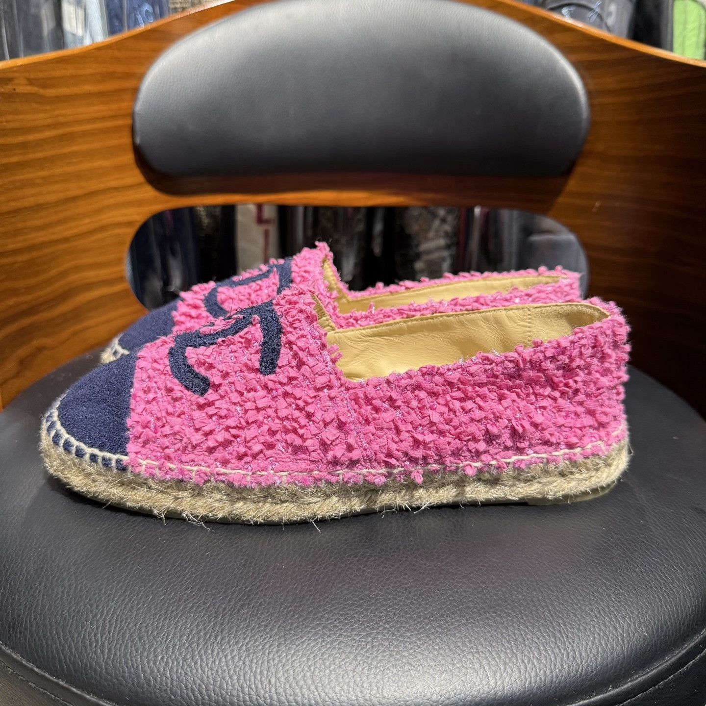 Chanel Chanel Tweed Pink Espadrilles Size US 6 / IT 36 - 6 Thumbnail