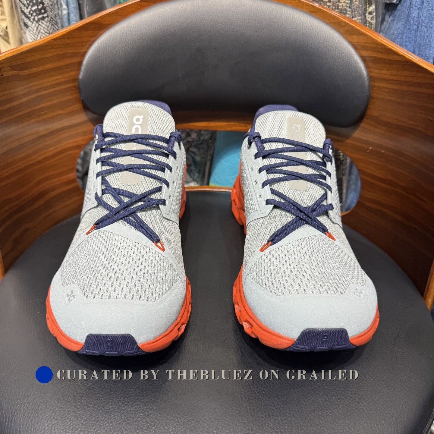 On On Running Gray Orange Shoes Size US 11 / EU 44 - 2 Thumbnail