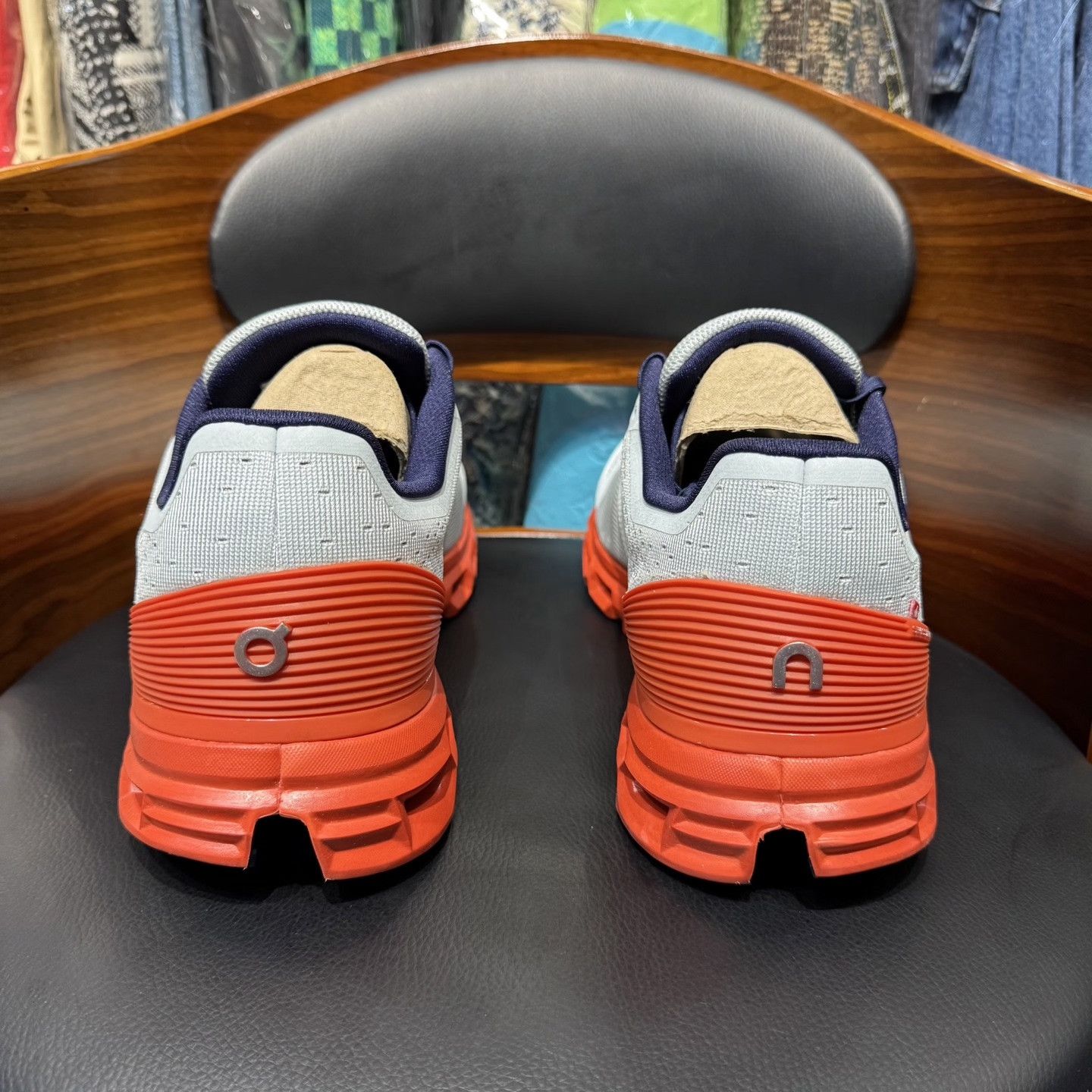 On On Running Gray Orange Shoes Size US 11 / EU 44 - 3 Thumbnail