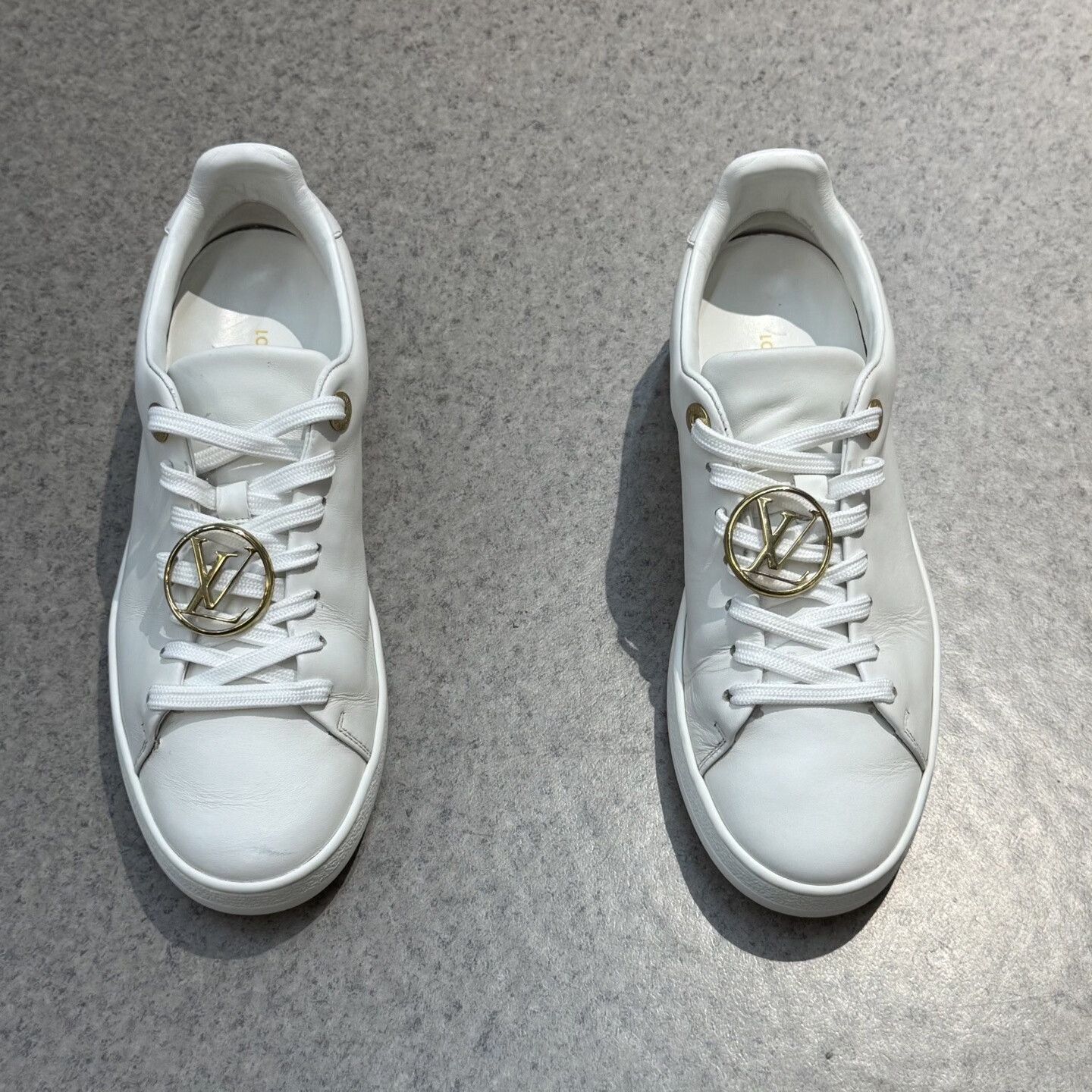 Louis Vuitton LV White Platinum Ring Decor Shoes Size US 4.5 / IT 34.5 - 5 Thumbnail