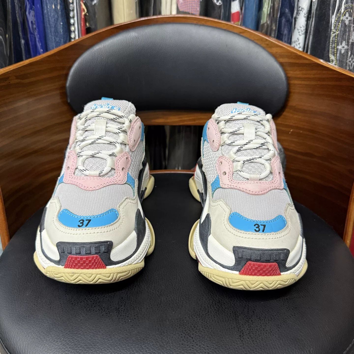 Balenciaga Balenciaga Triples Distressed Dad Shoes Size US 6 / IT 36 - 2 Thumbnail