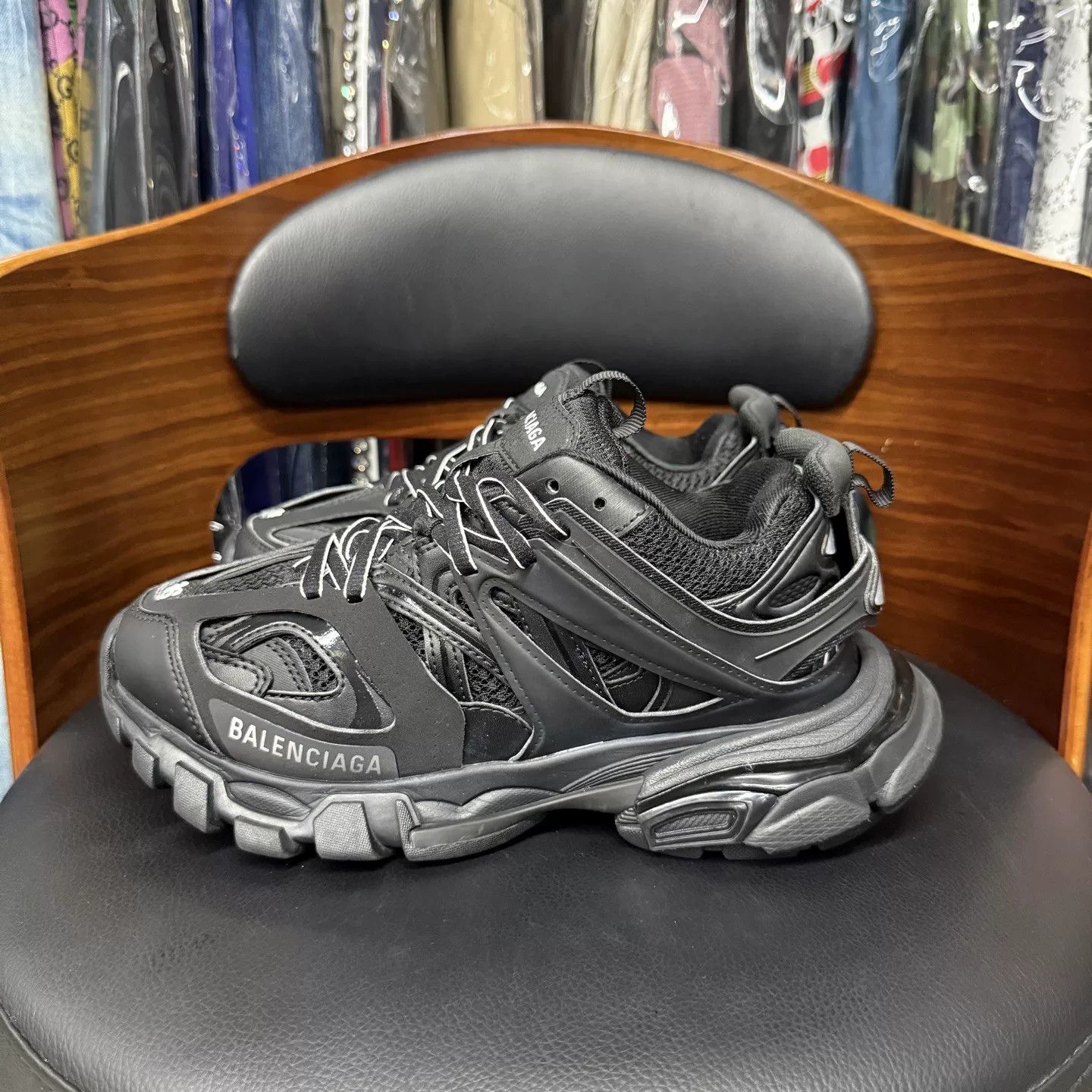 Balenciaga Balenciaga Track Black Black Warrior Size US 5 / IT 35 - 6 Thumbnail