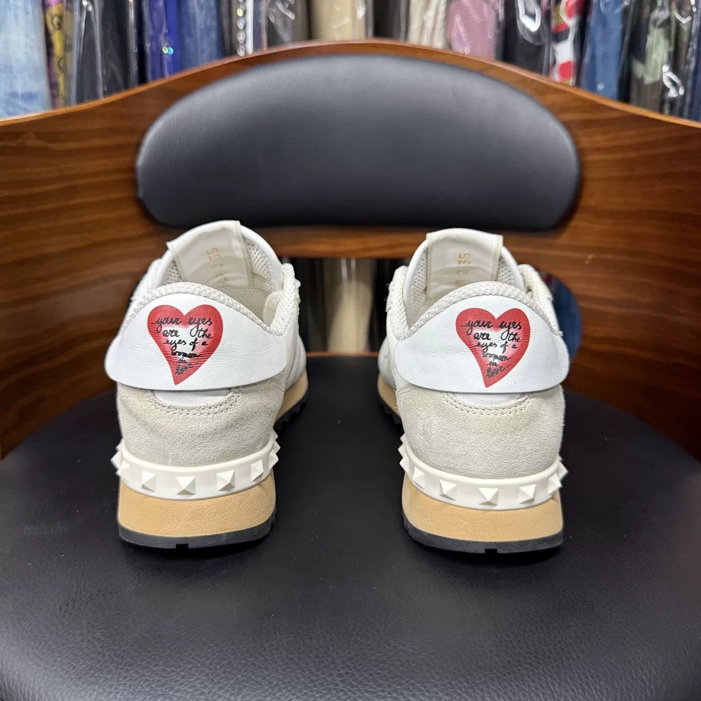 Valentino Valentino White Valentine Limited Sneakers Size US 4 / IT 34 - 3 Thumbnail