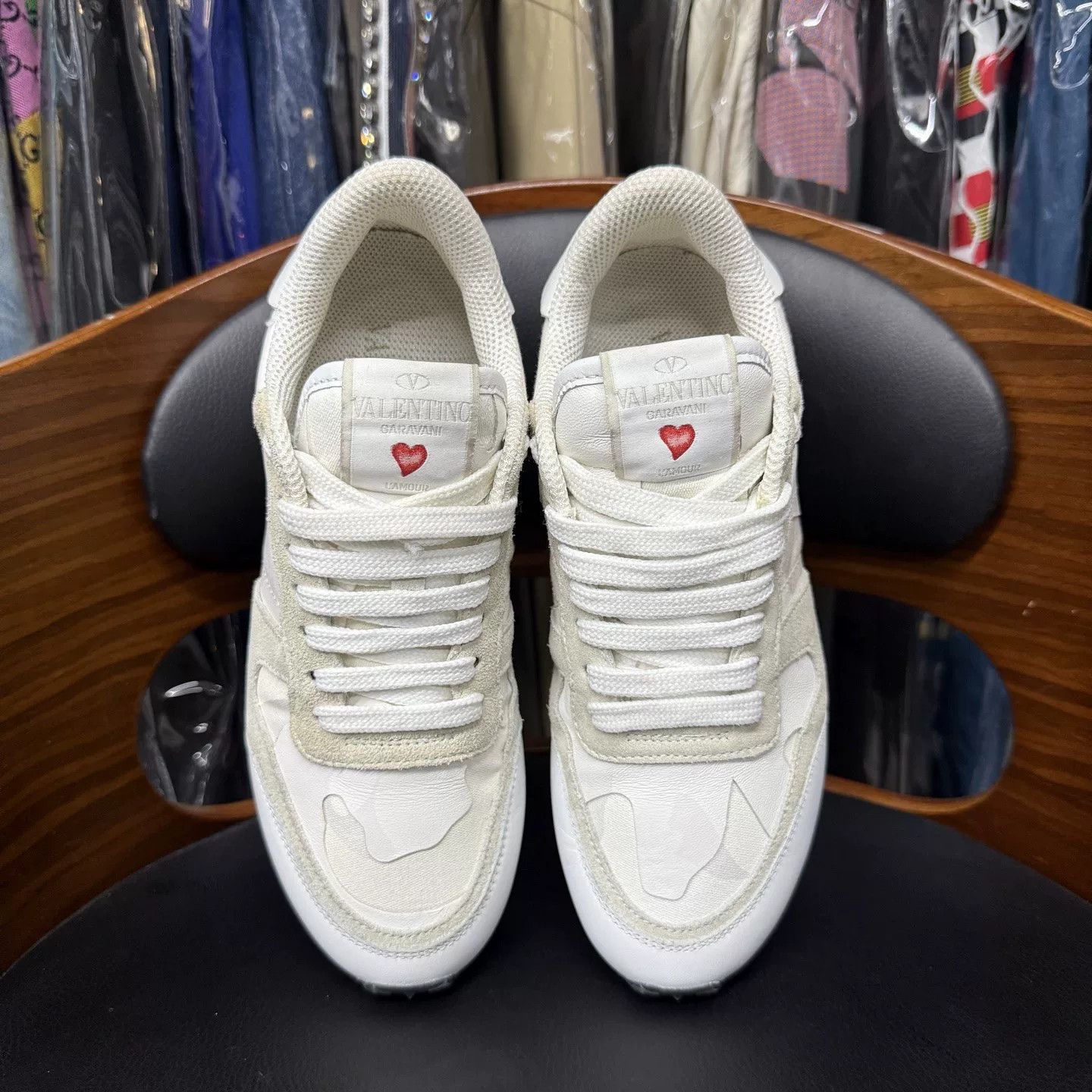 Valentino Valentino White Valentine Limited Sneakers Size US 4 / IT 34 - 5 Thumbnail