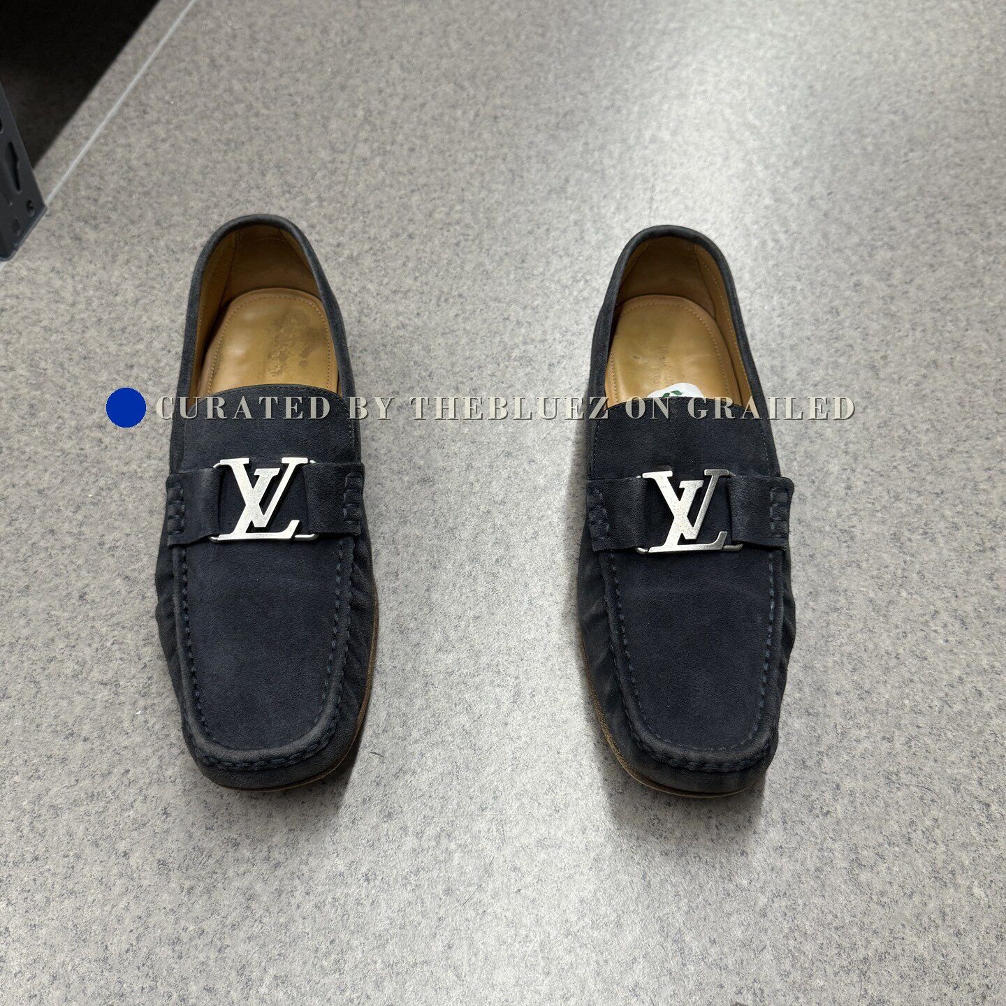 Louis Vuitton Louis Vuitton Suede Blue Loafers Size US 10 / EU 43 - 5 Thumbnail