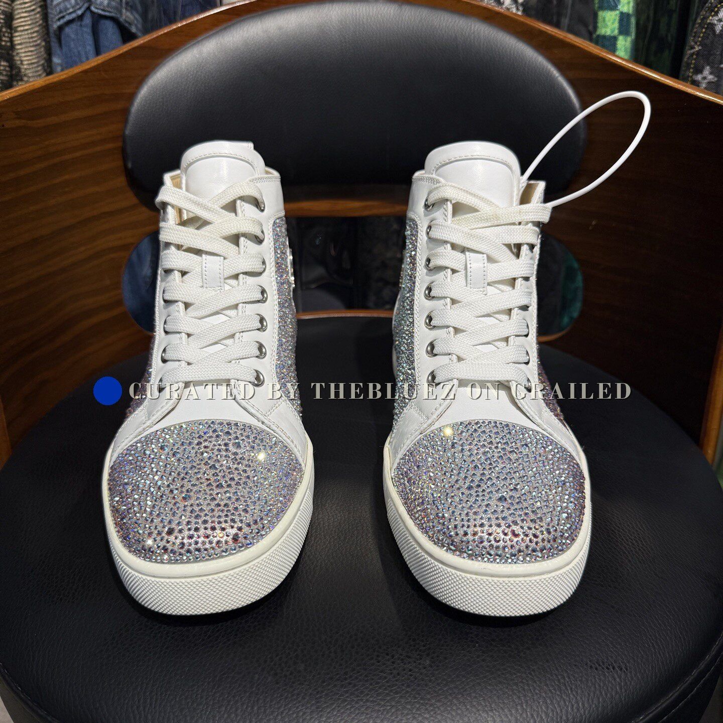 Christian Louboutin Christian Louboutin High-Top Red Sole Sneakers Size US 7 / IT 37 - 2 Thumbnail