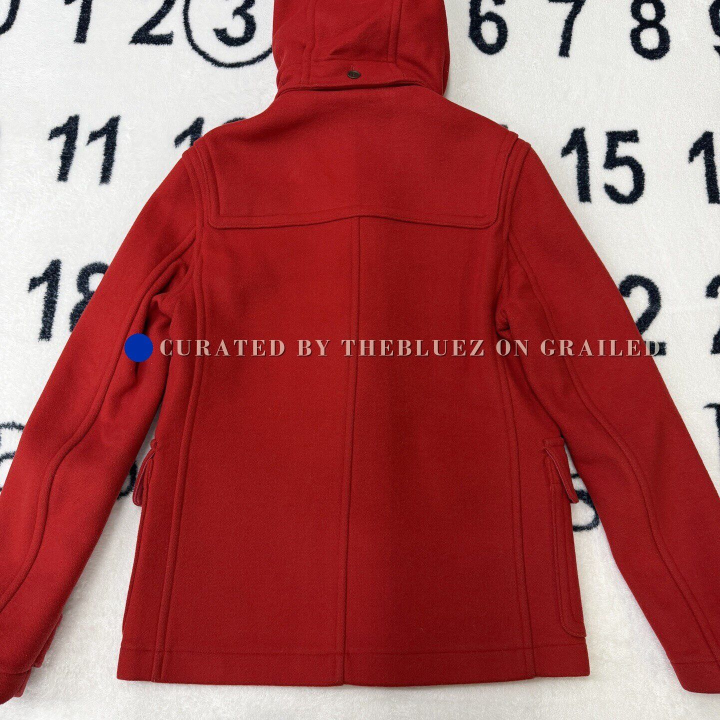 Burberry Burberry Red Horn Button Wool Coat Size S / US 4 / IT 40 - 3 Thumbnail