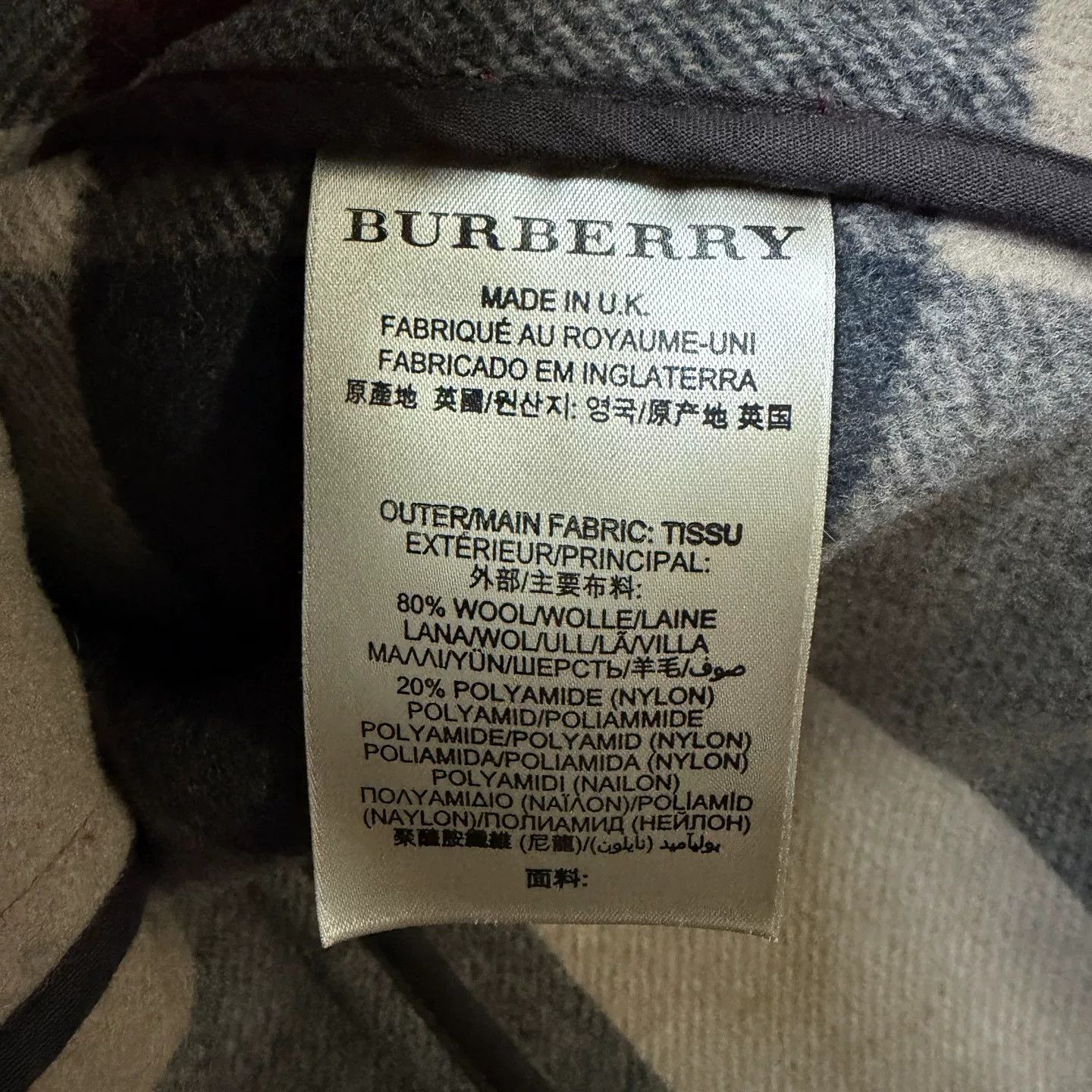 Burberry Burberry Red Horn Button Wool Coat Size S / US 4 / IT 40 - 4 Thumbnail