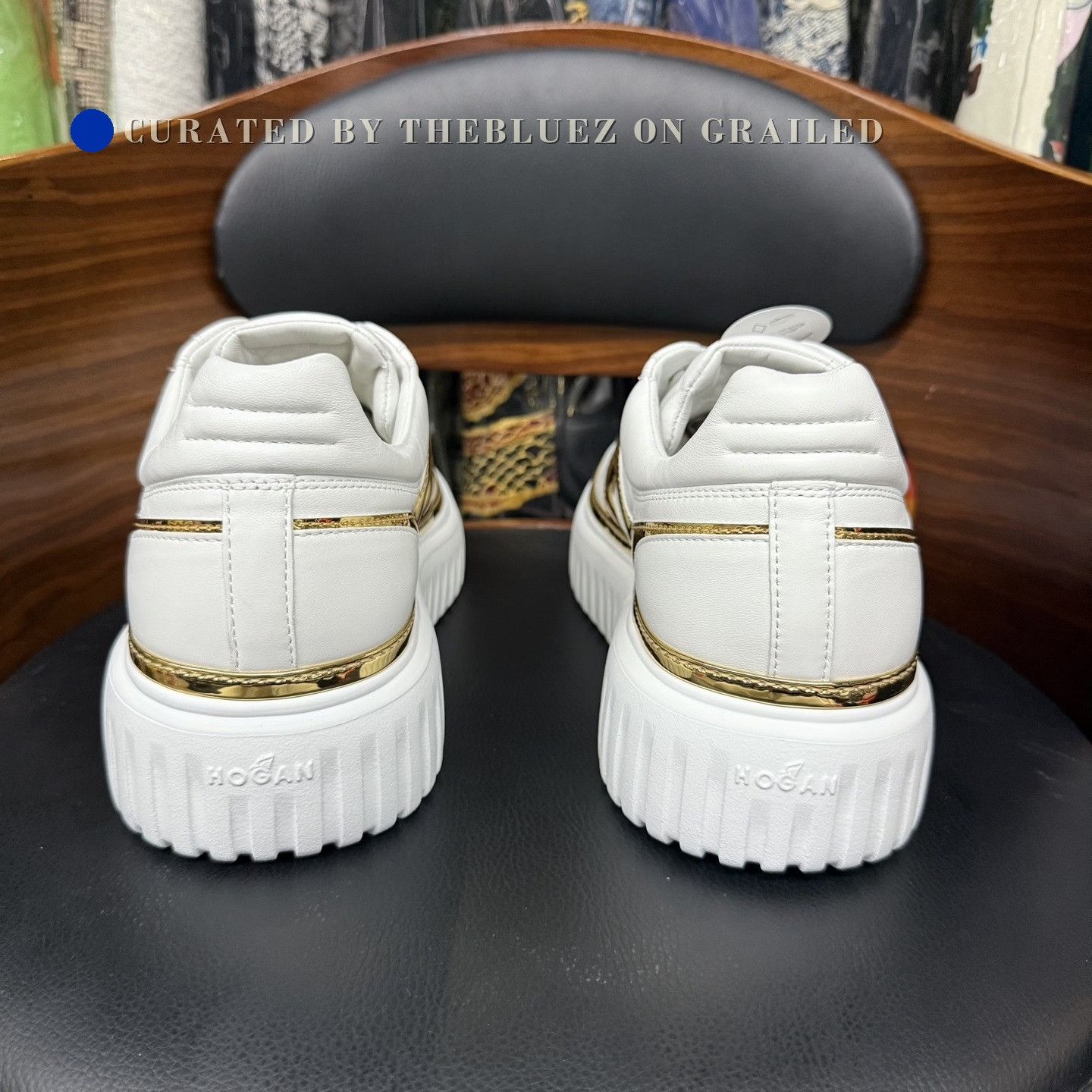 Hogan Hogan Platinum Gold Platform Sneakers Size US 7.5 / EU 40-41 - 3 Thumbnail