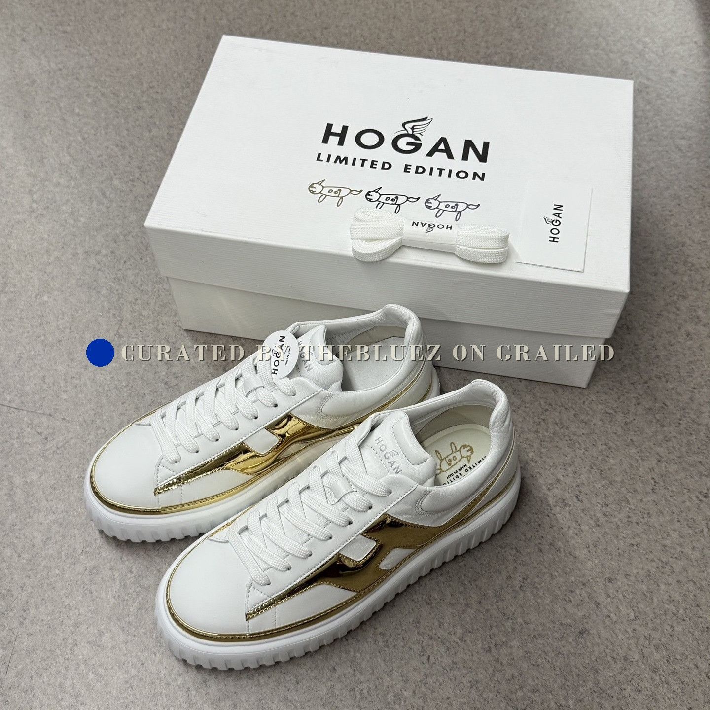 Hogan Hogan Platinum Gold Platform Sneakers Size US 7.5 / EU 40-41 - 9 Thumbnail