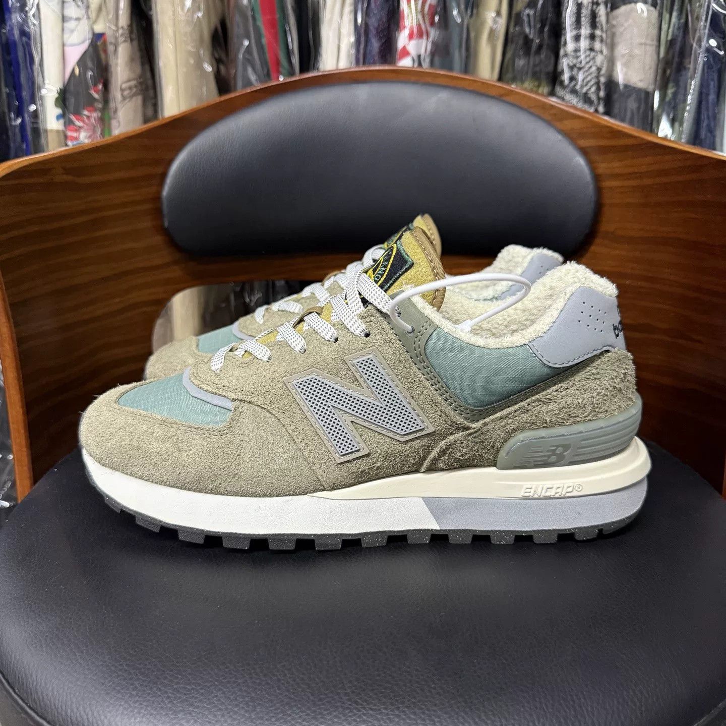 New Balance NB574 x Stone Island Collaboration Size US 7.5 / EU 40-41 - 6 Thumbnail
