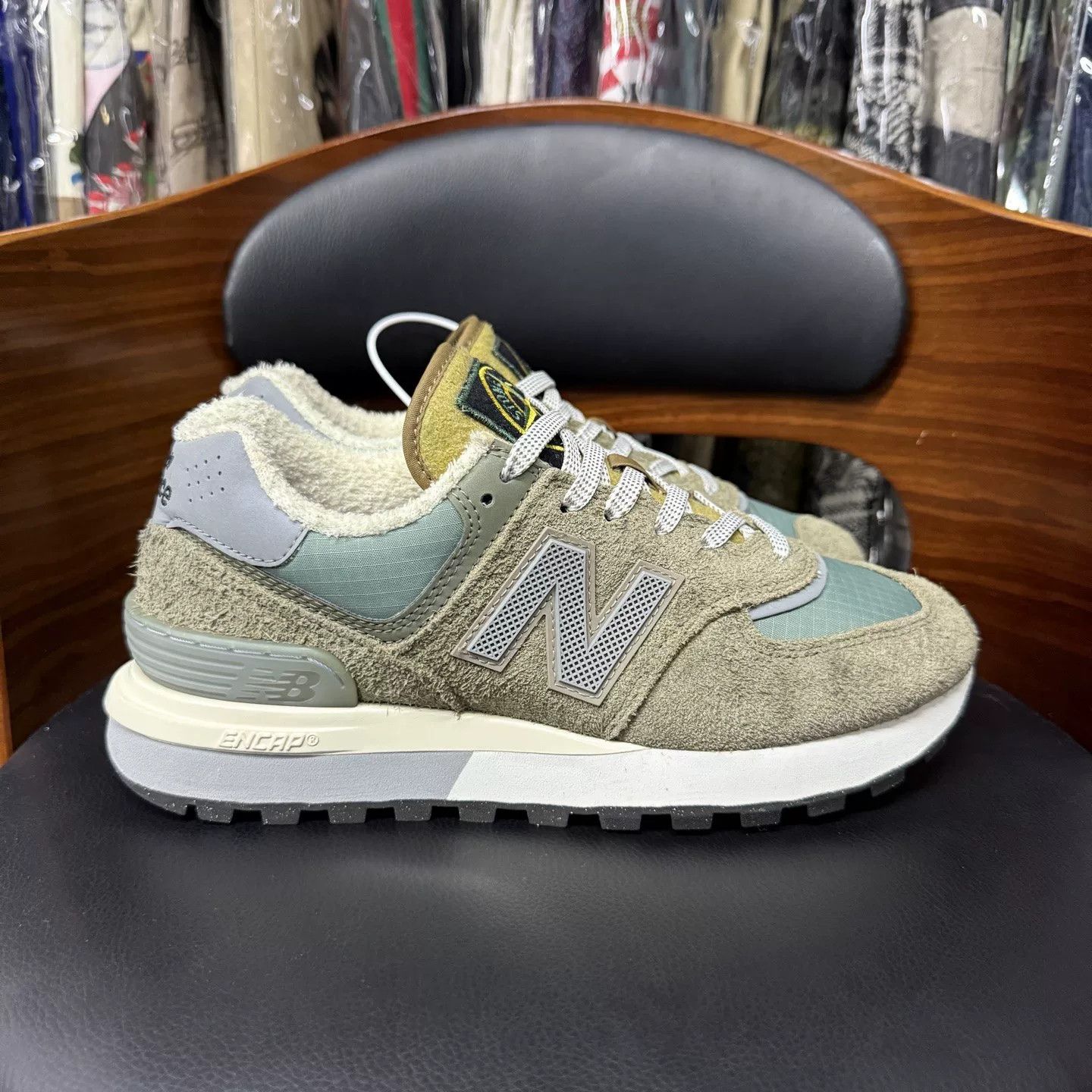 New Balance NB574 x Stone Island Collaboration Size US 7.5 / EU 40-41 - 4 Thumbnail
