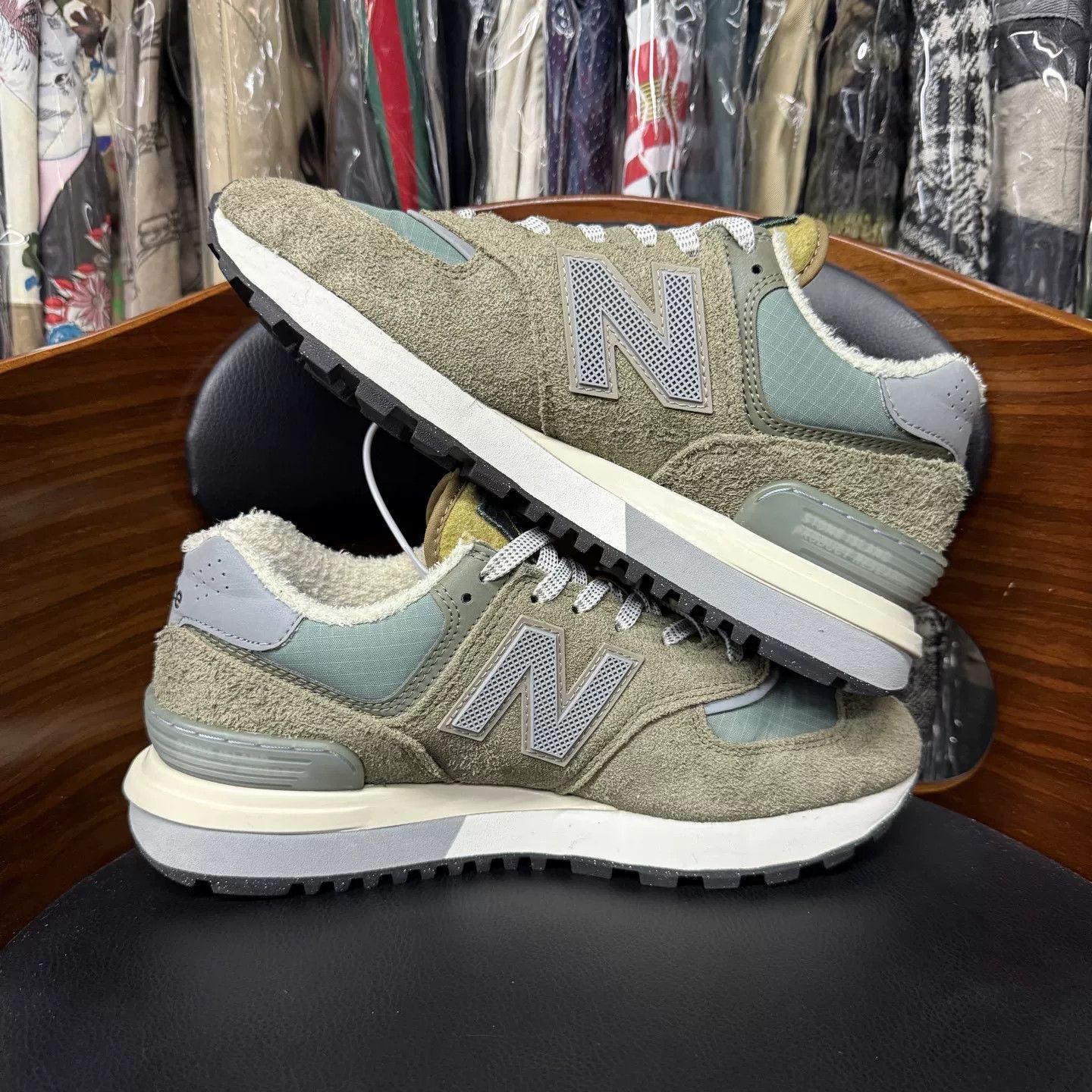 New Balance NB574 x Stone Island Collaboration Size US 7.5 / EU 40-41 - 7 Thumbnail
