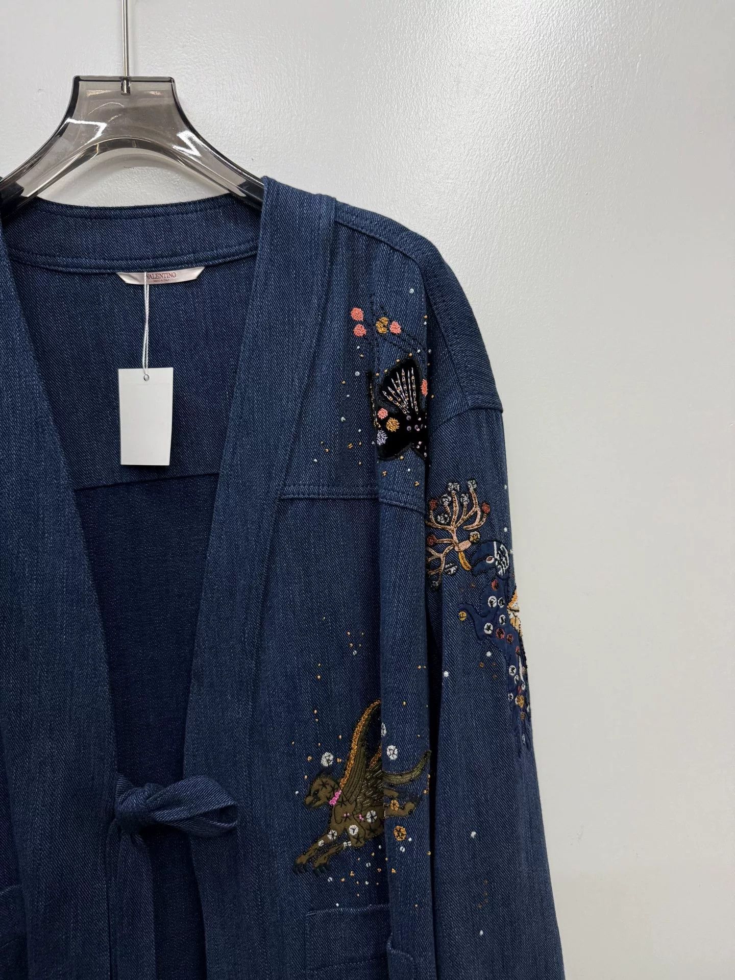 Valentino Valentino Runway Heavy Denim Robe Coat Size US M / EU 48-50 / 2 - 2 Thumbnail