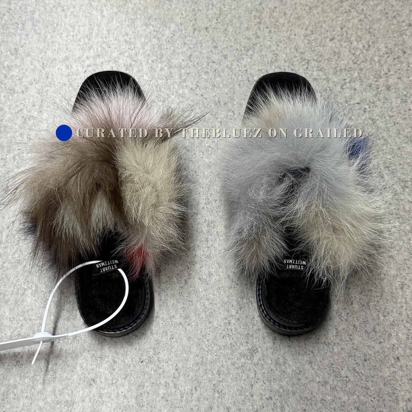Stuart Weitzman Stuart Weitzman Fur Mules Size US 7 / IT 37 - 8 Thumbnail