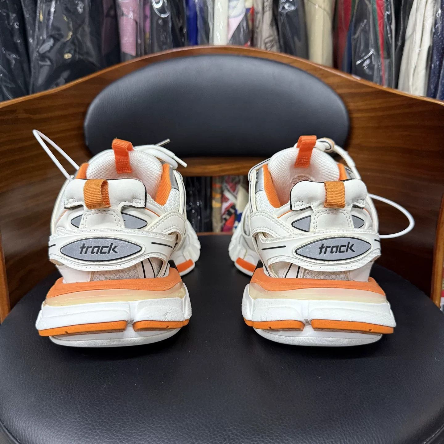 Balenciaga Balenciaga Track White Orange Size US 7 / IT 37 - 3 Thumbnail