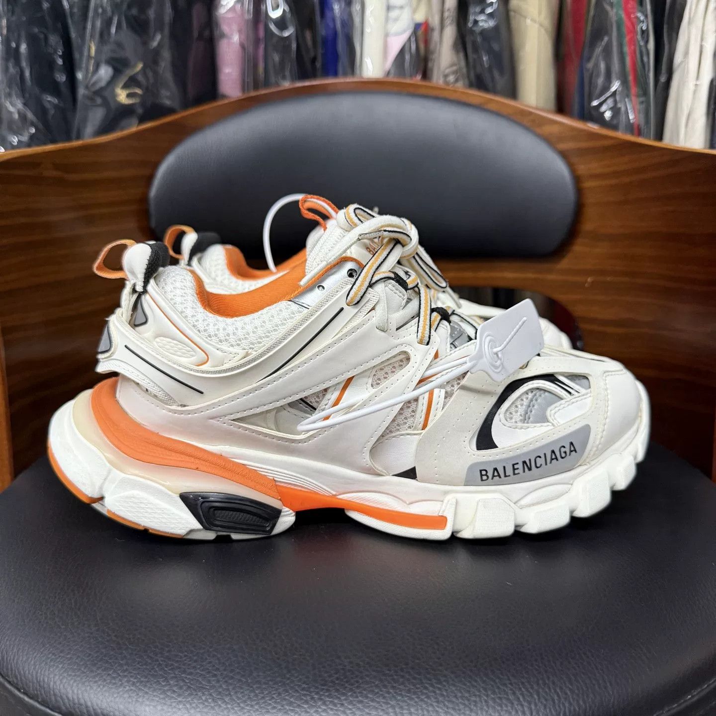 Balenciaga Balenciaga Track White Orange Size US 7 / IT 37 - 4 Thumbnail