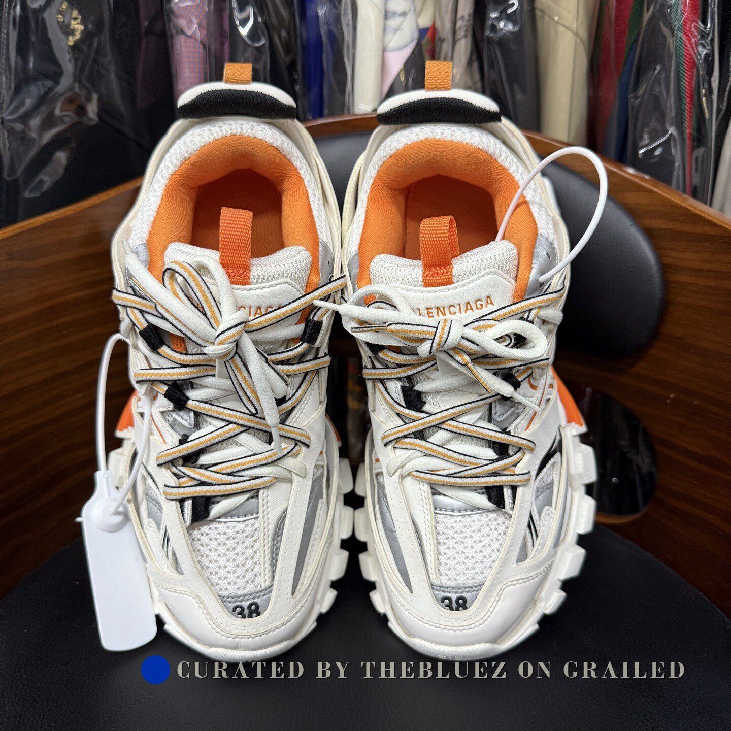 Balenciaga Balenciaga Track White Orange Size US 7 / IT 37 - 5 Thumbnail