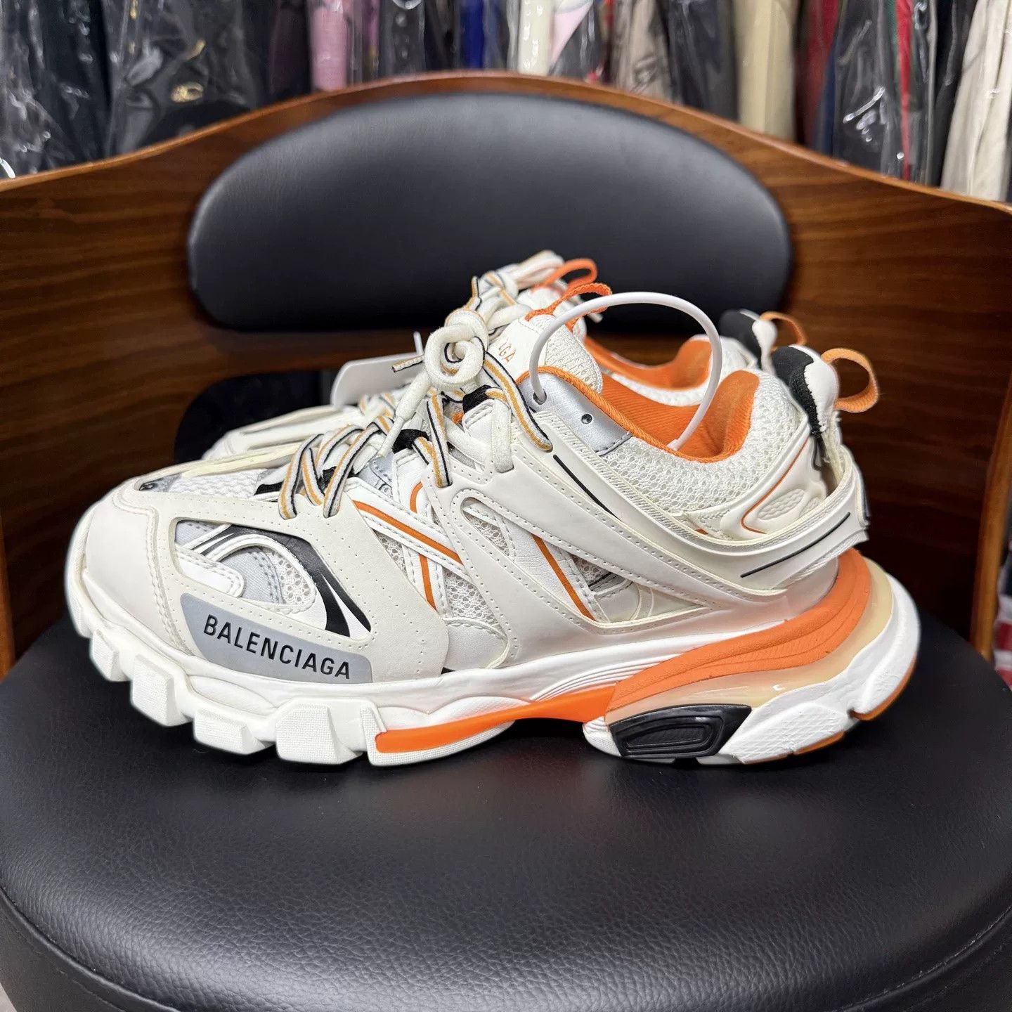 Balenciaga Balenciaga Track White Orange Size US 7 / IT 37 - 6 Thumbnail