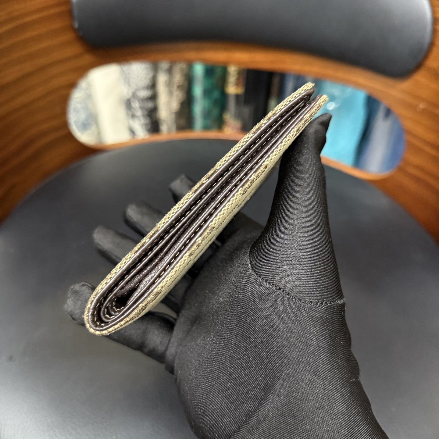 Gucci Gucci Classic Monogram Print Wallet Size ONE SIZE - 4 Thumbnail