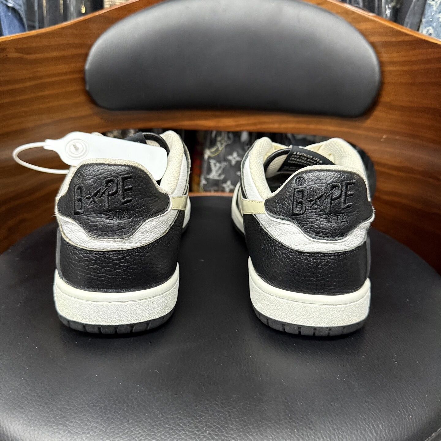 Bape Bapesta SK8 Black White Camo Size US 7 / EU 40 - 3 Thumbnail