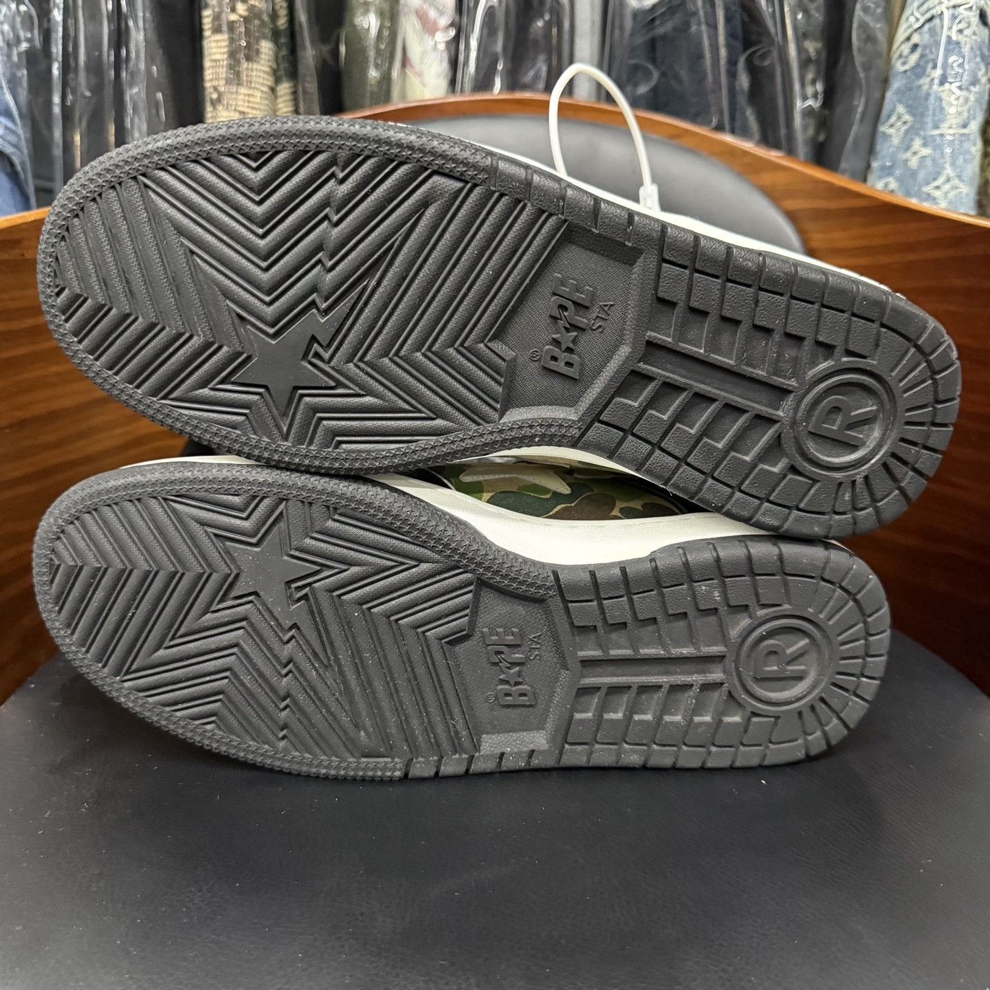 Bape Bapesta SK8 Black White Camo Size US 7 / EU 40 - 8 Thumbnail