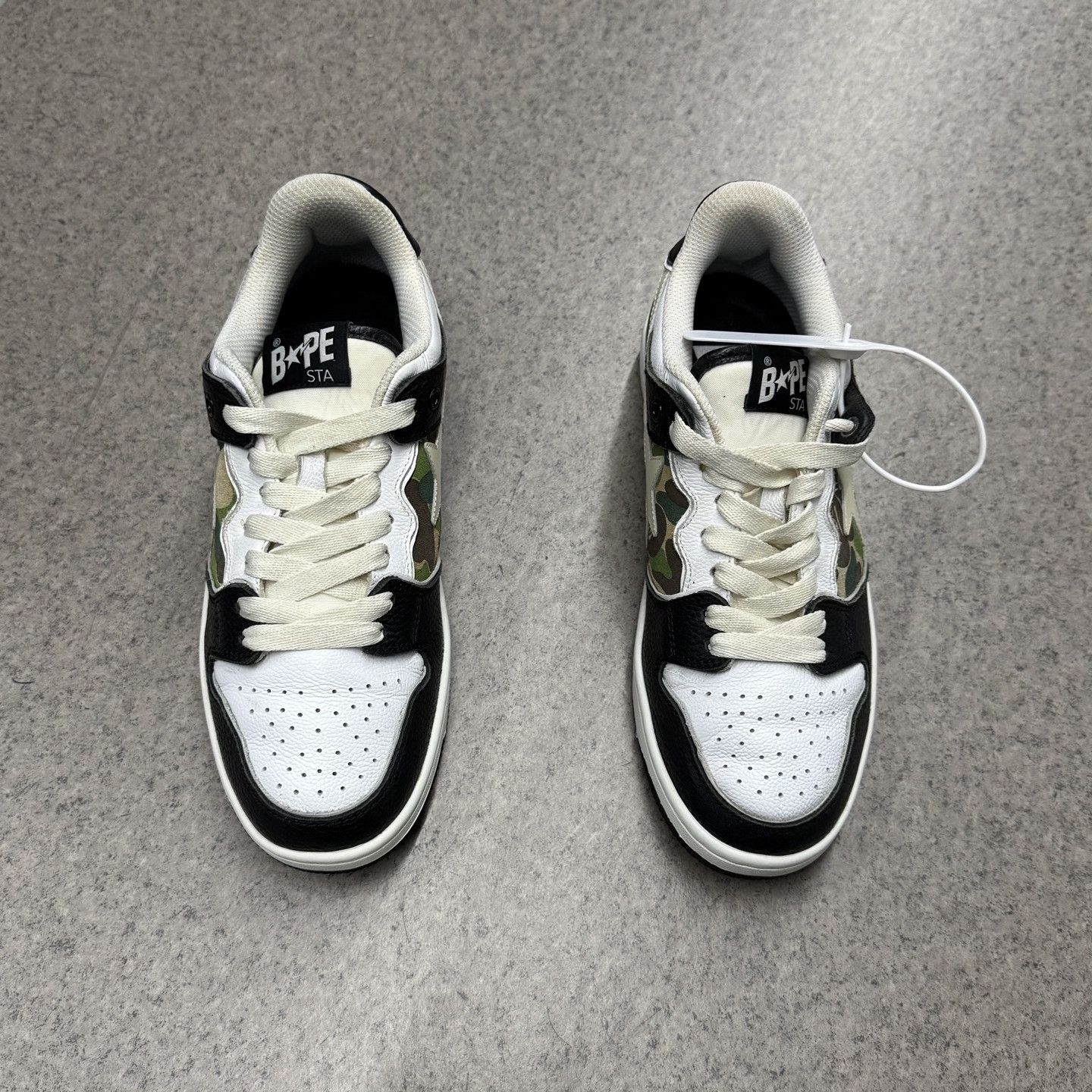Bape Bapesta SK8 Black White Camo Size US 7 / EU 40 - 5 Thumbnail