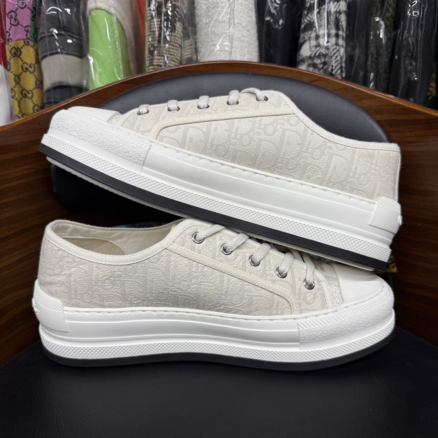 Dior Dior Walk 'n' Dior Platform Leather Sneakers Size US 8 / EU 41 - 7 Thumbnail