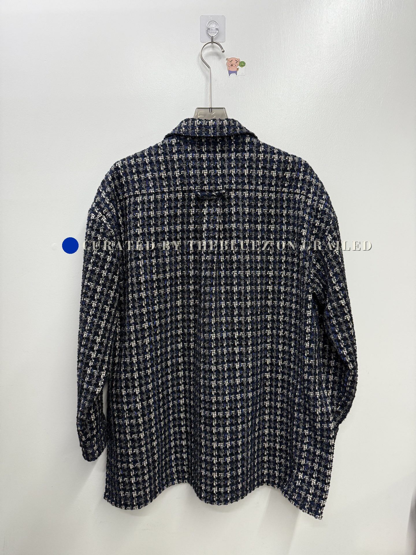 Lanvin Lanvin Blue White Tweed Jacket Size M / US 6-8 / IT 42-44 - 4 Thumbnail