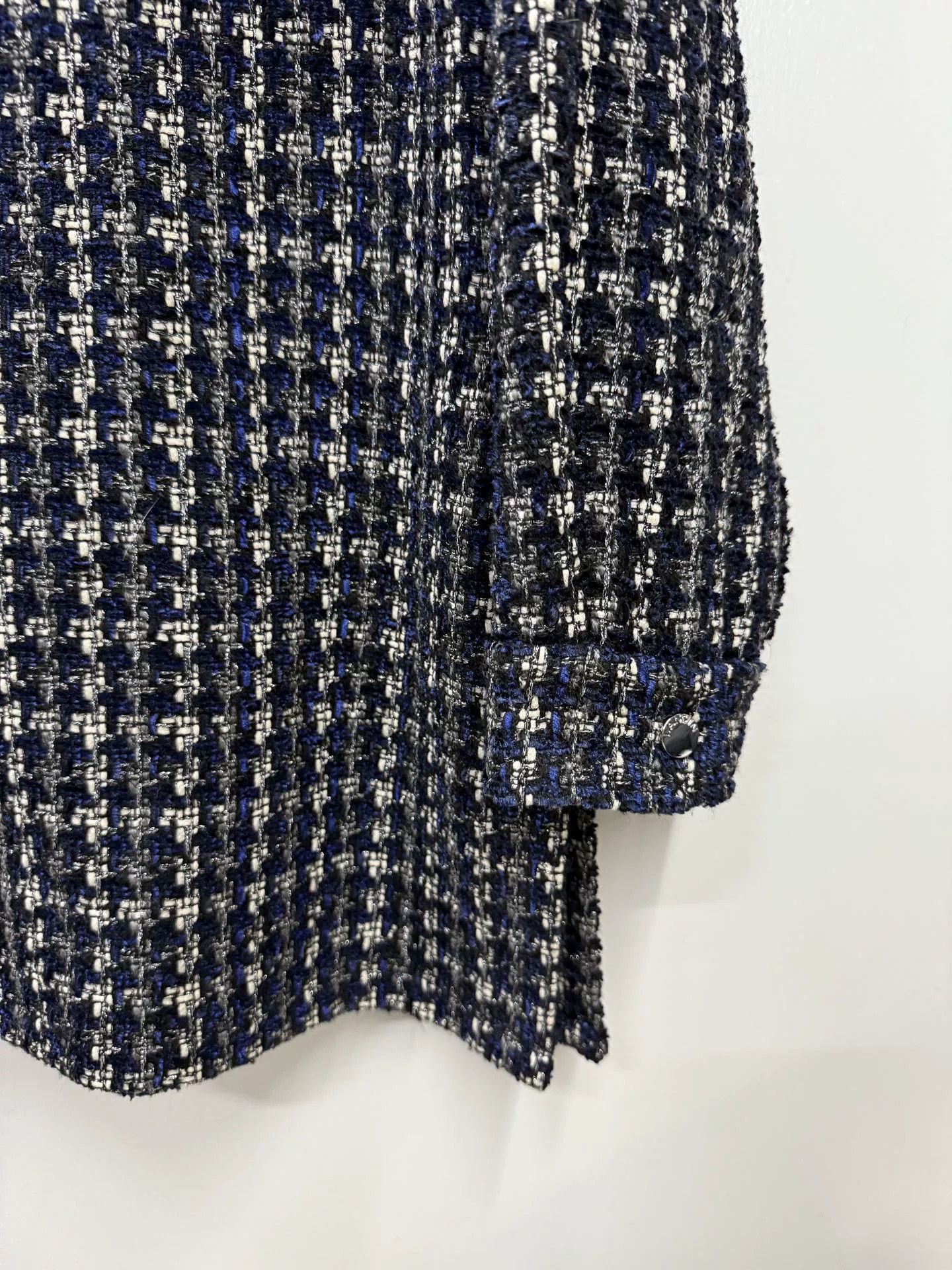 Lanvin Lanvin Blue White Tweed Jacket Size M / US 6-8 / IT 42-44 - 3 Thumbnail