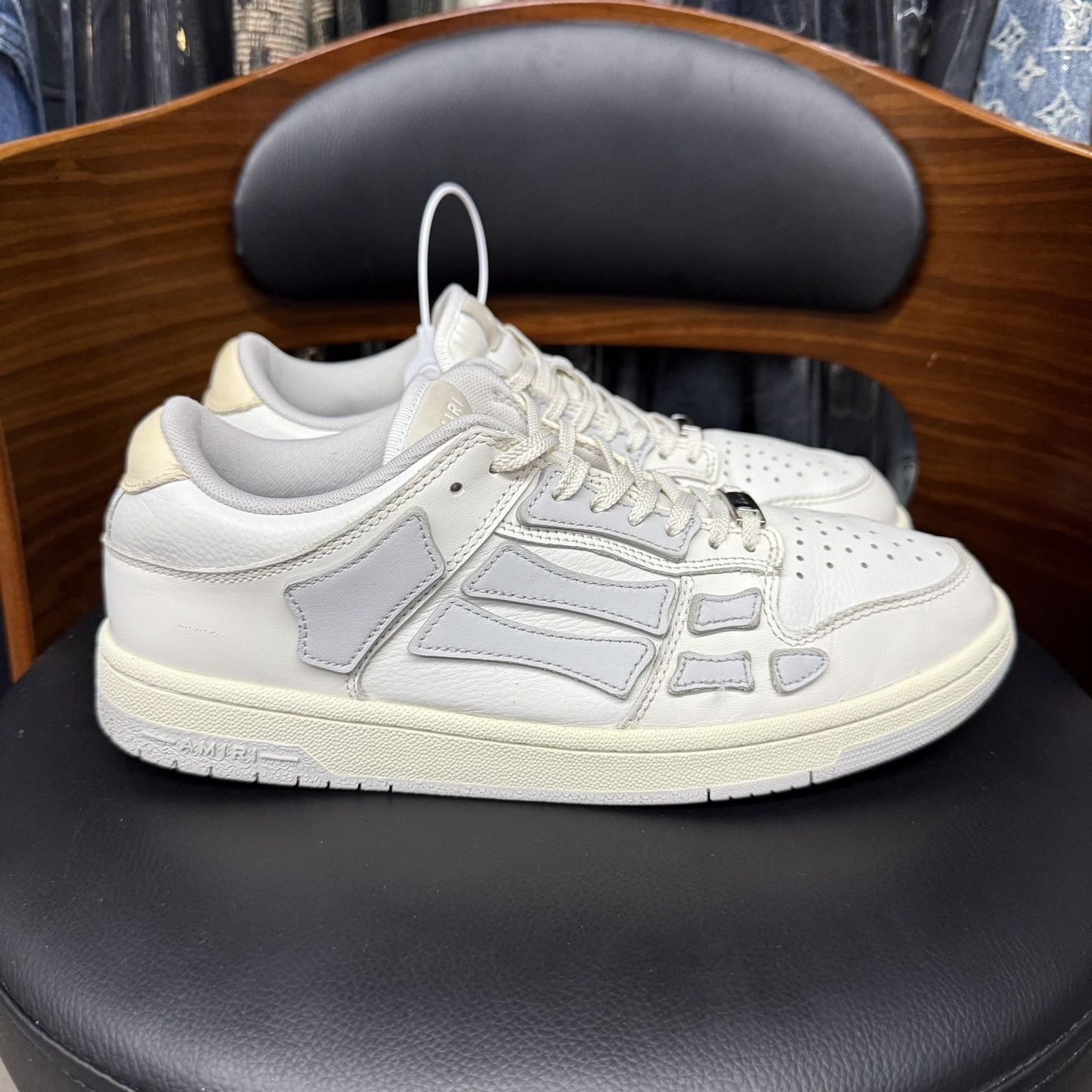 Amiri Amiri Gray White Distressed Sneakers Size US 10 / EU 43 - 4 Thumbnail