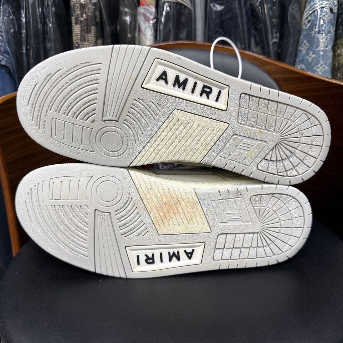Amiri Amiri Gray White Distressed Sneakers Size US 10 / EU 43 - 8 Thumbnail