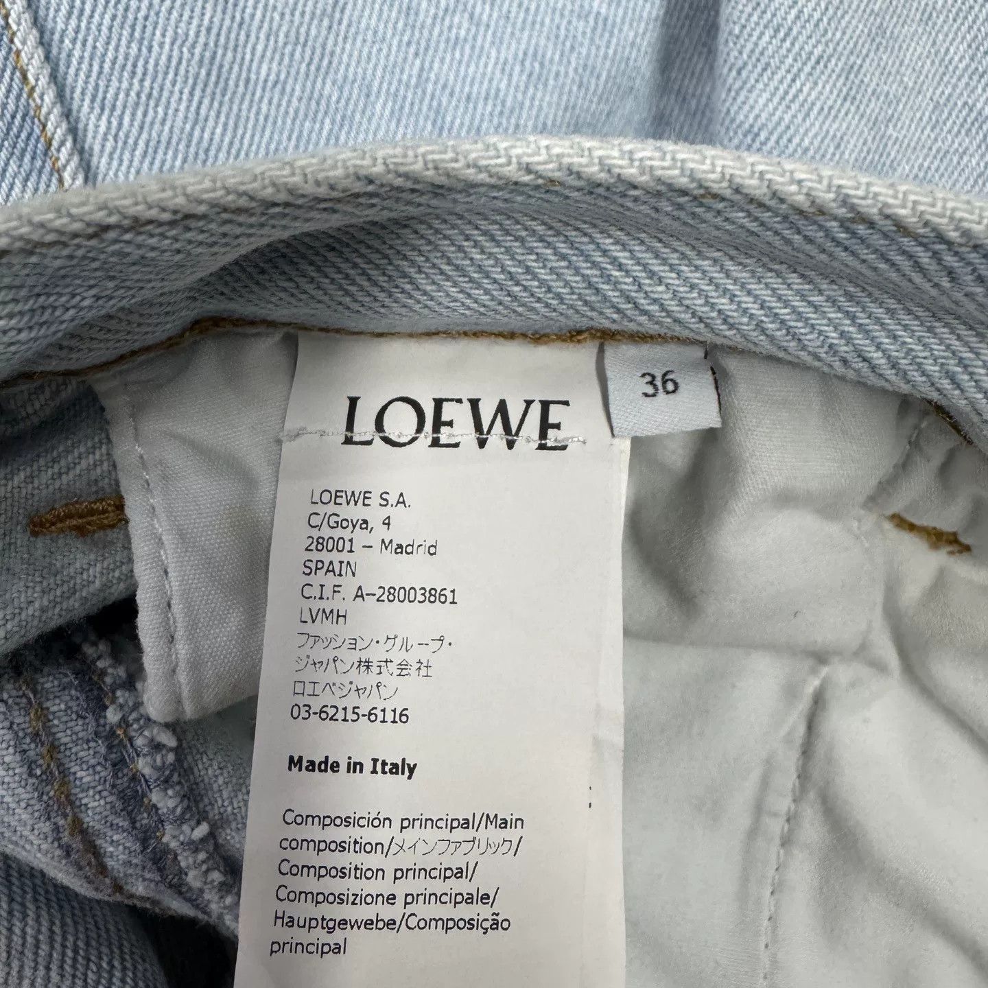 Loewe LOEWE Light Blue Wide-Leg Jeans Size 36" / US 14 / IT 50 - 4 Thumbnail