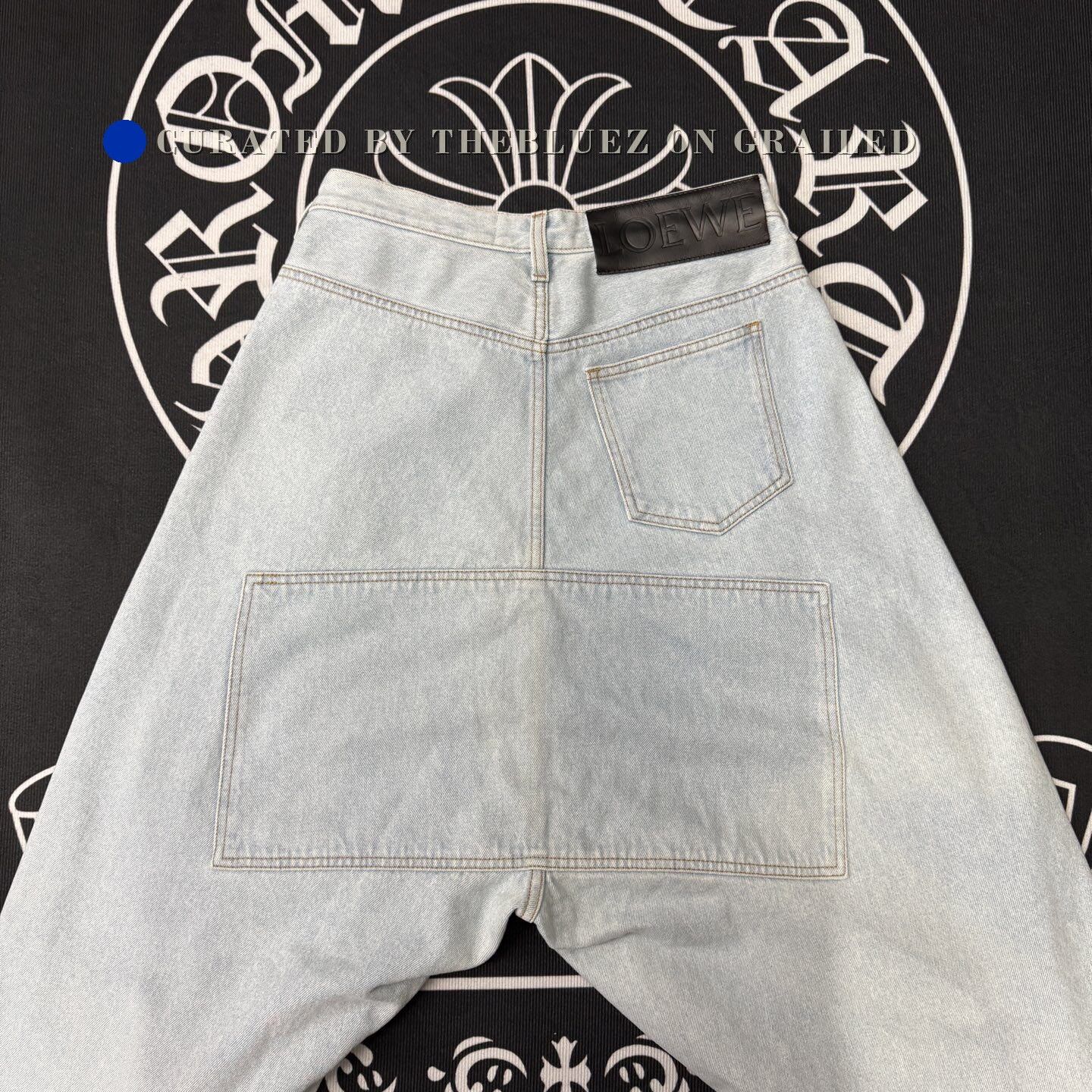 Loewe LOEWE Light Blue Wide-Leg Jeans Size 36" / US 14 / IT 50 - 3 Thumbnail