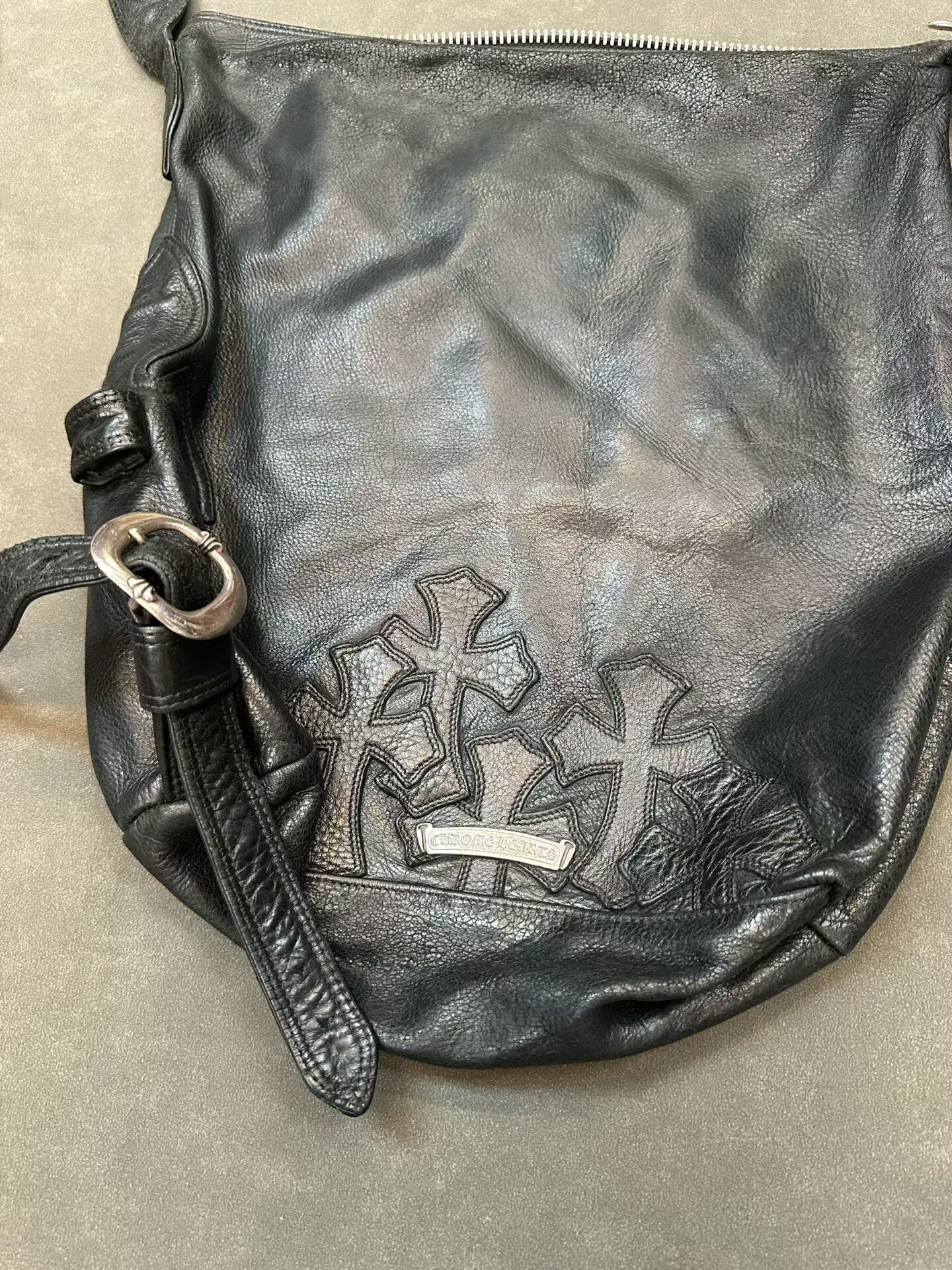 Chrome Hearts Chrome Hearts Cross Leather Bucket Shoulder Bag Size ONE SIZE - 3 Thumbnail